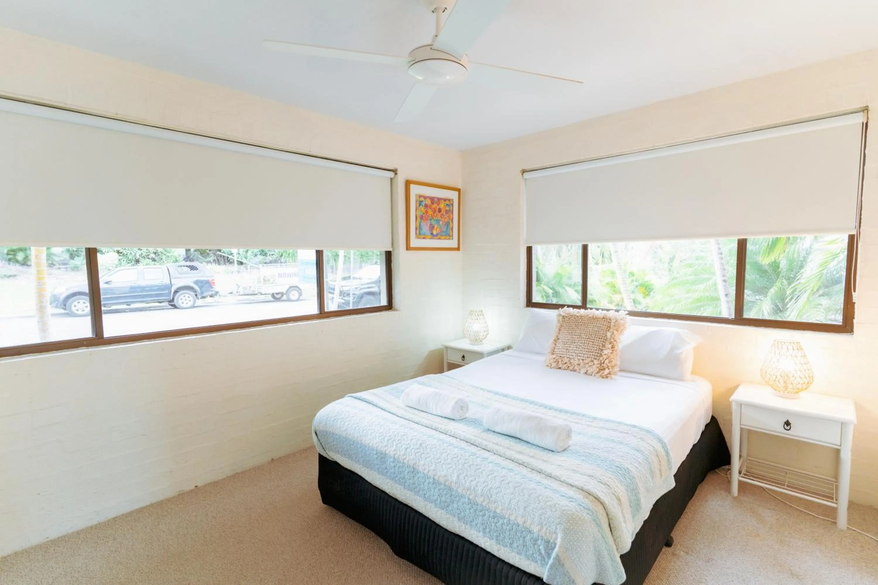 Bed in Myuna Holiday Apartments