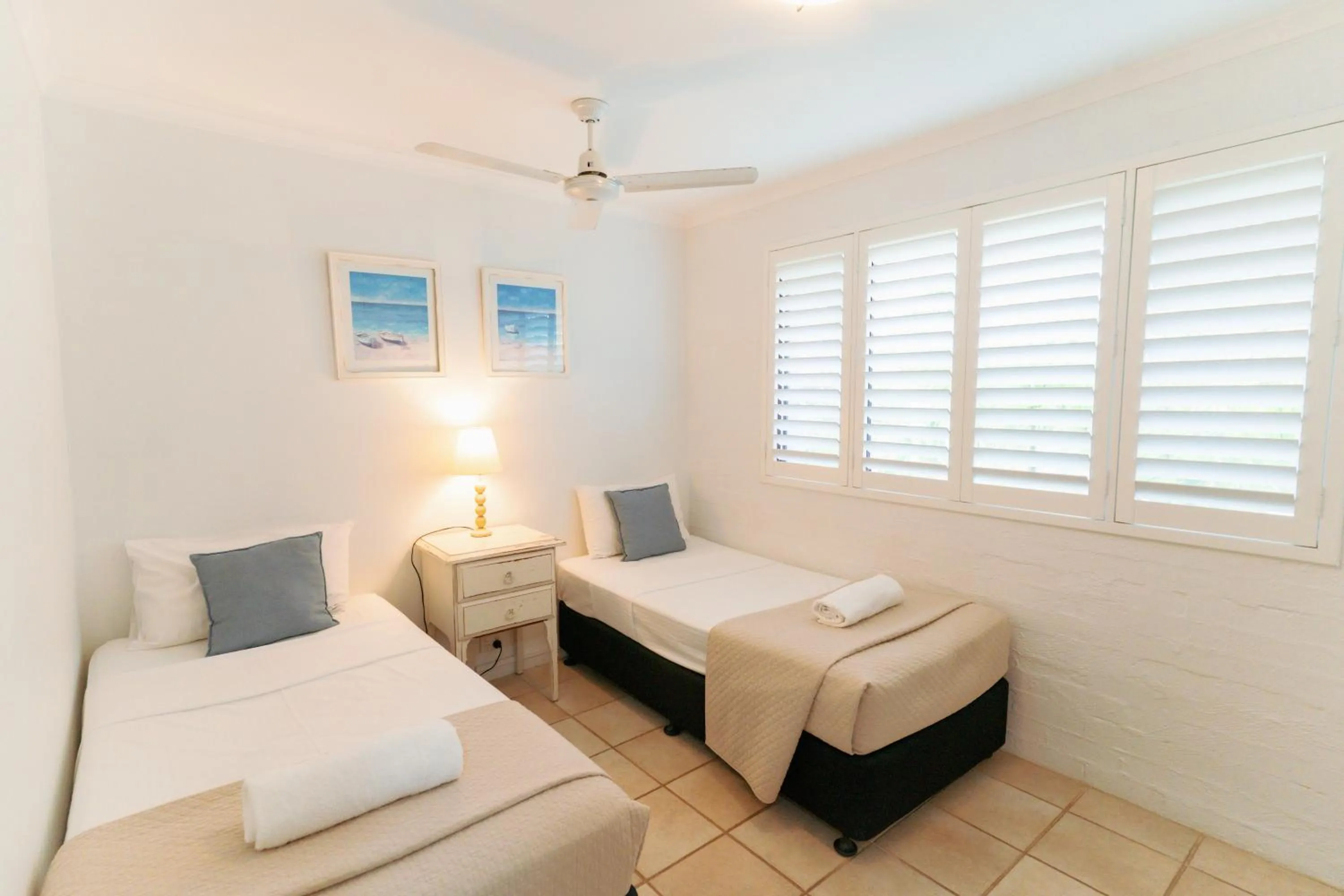 Bed in Myuna Holiday Apartments