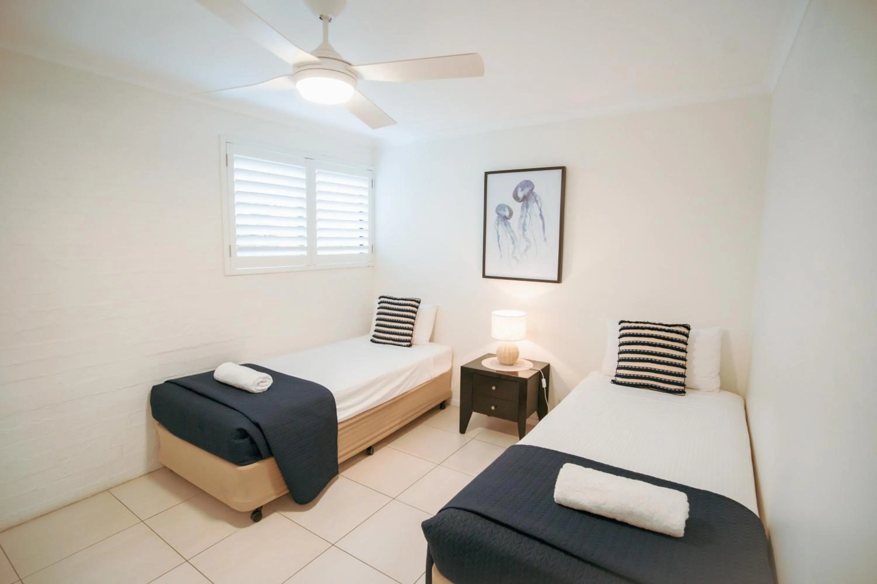 Bed in Myuna Holiday Apartments