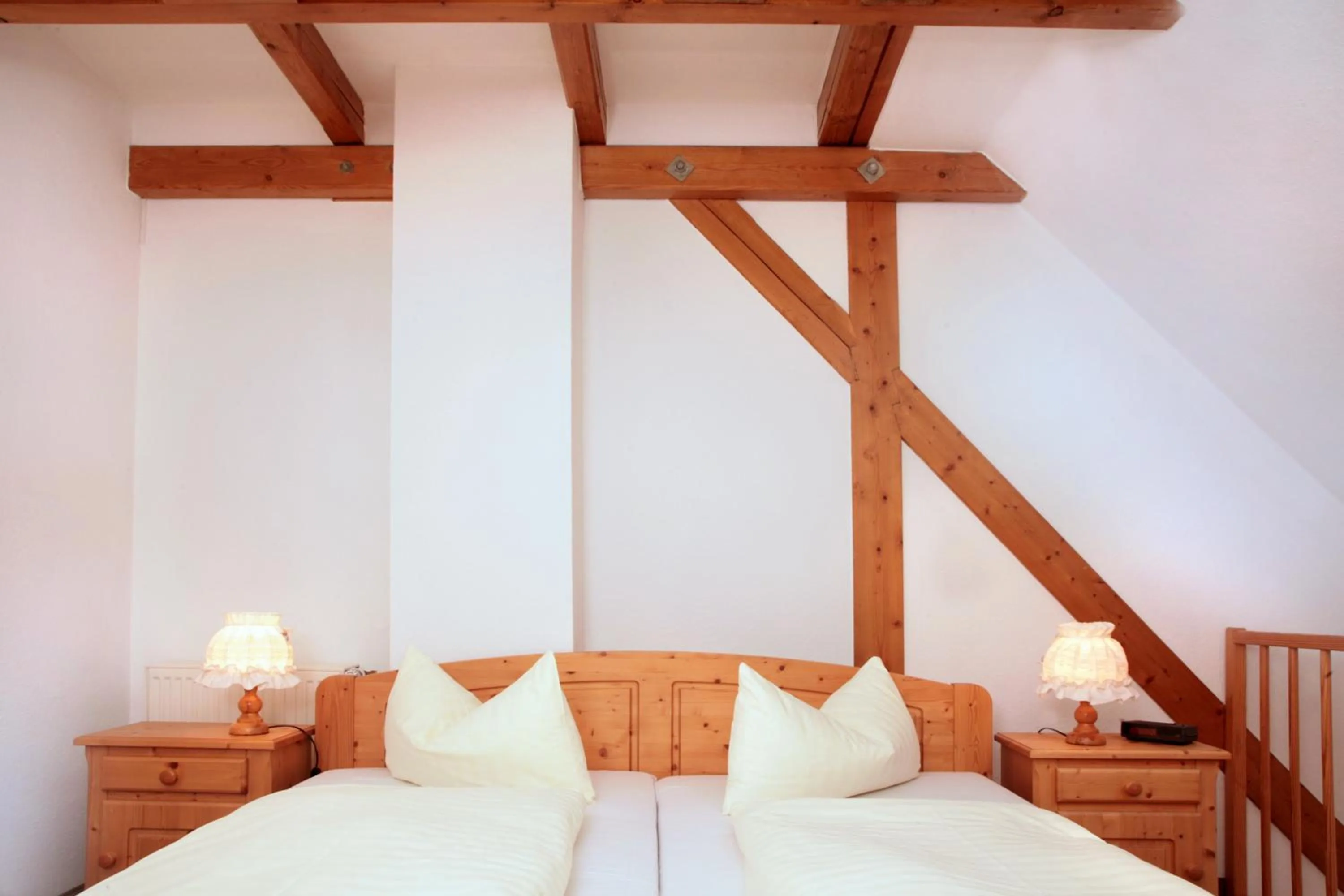 Bed in Hotel Rodebachmühle