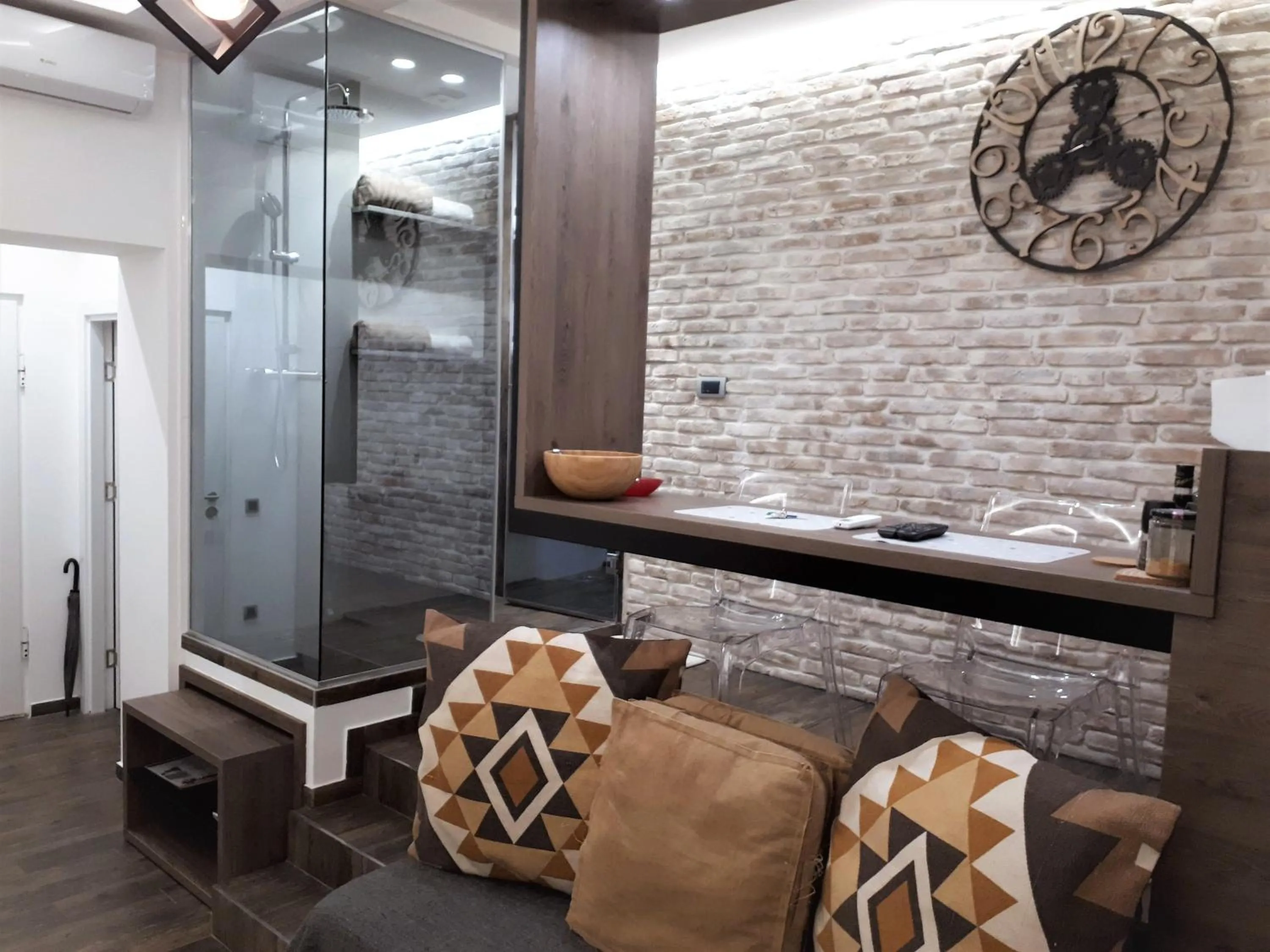 Shower in Al Mattina Apartments Belgrade