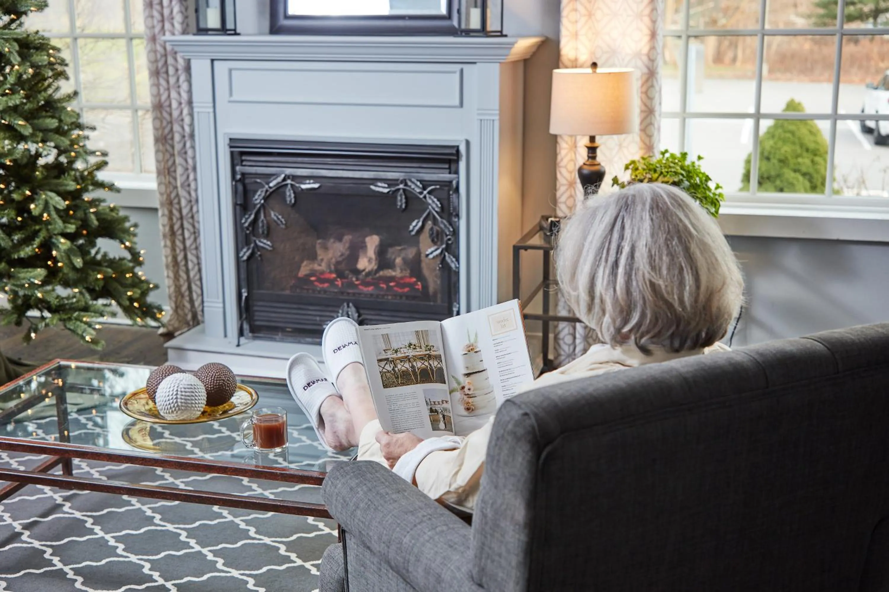Seating area in The Inn at Longshore
