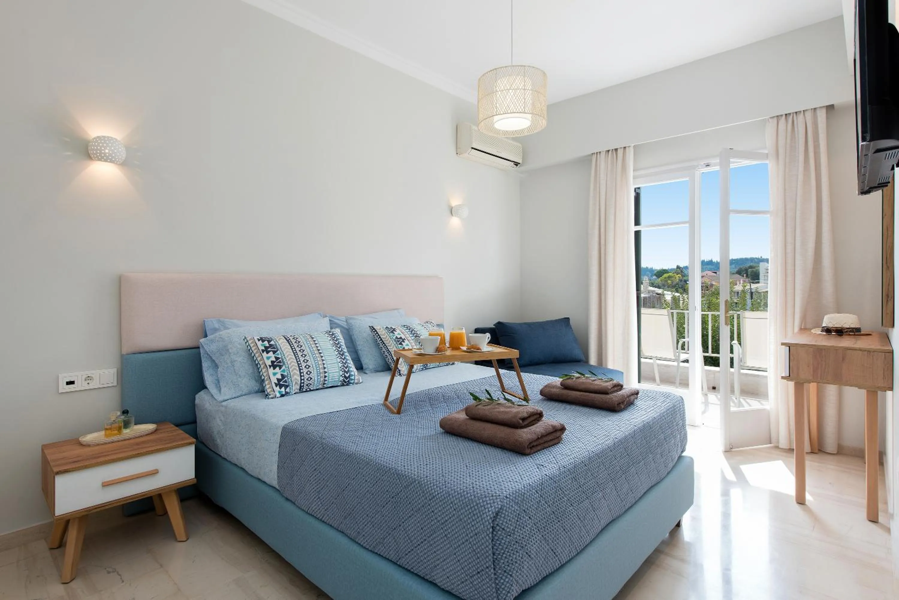 Bed in Marietta's Resort by Konnect, Gouvia Corfu