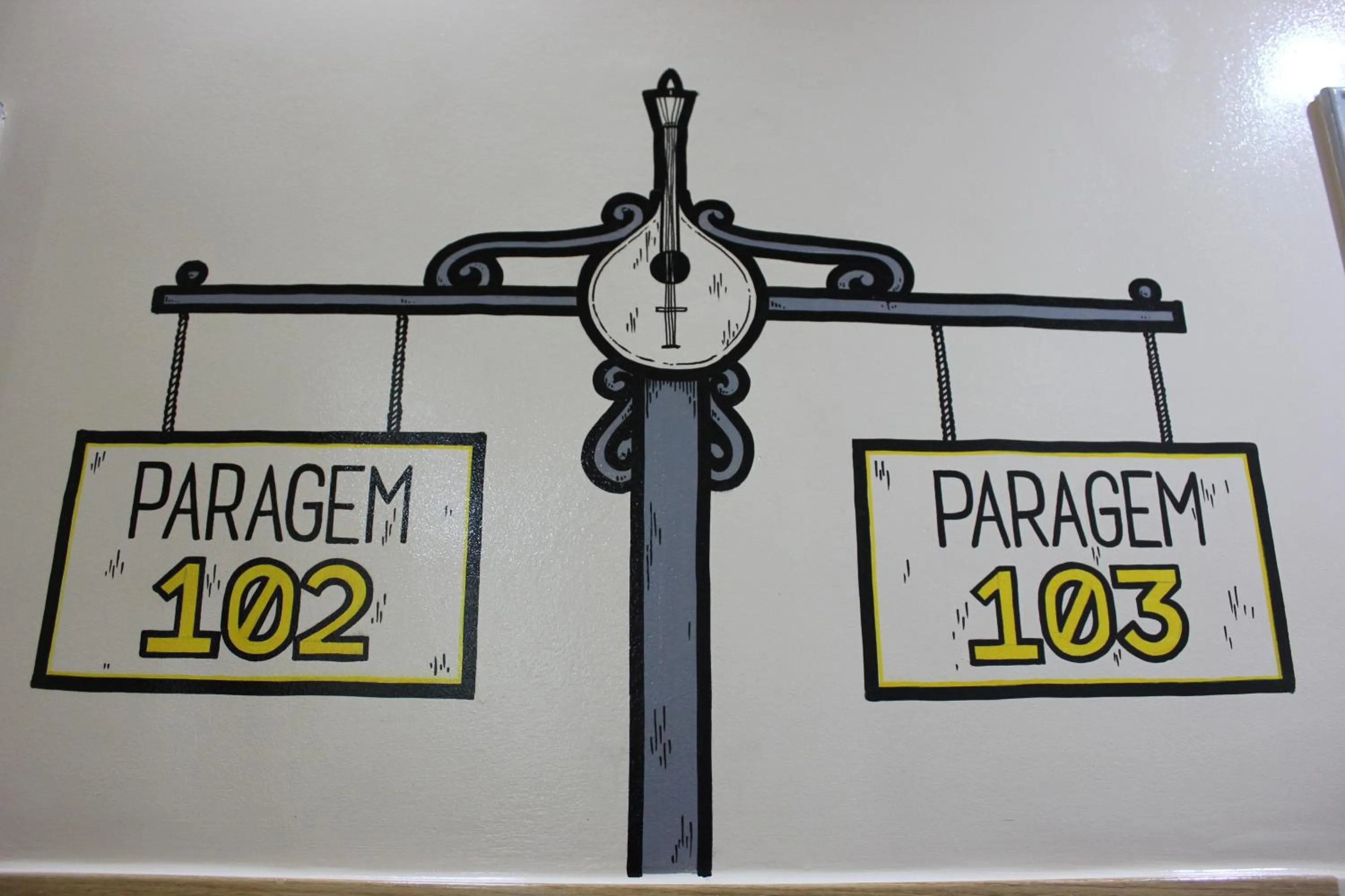 Decorative detail in O Elétrico Guesthouse