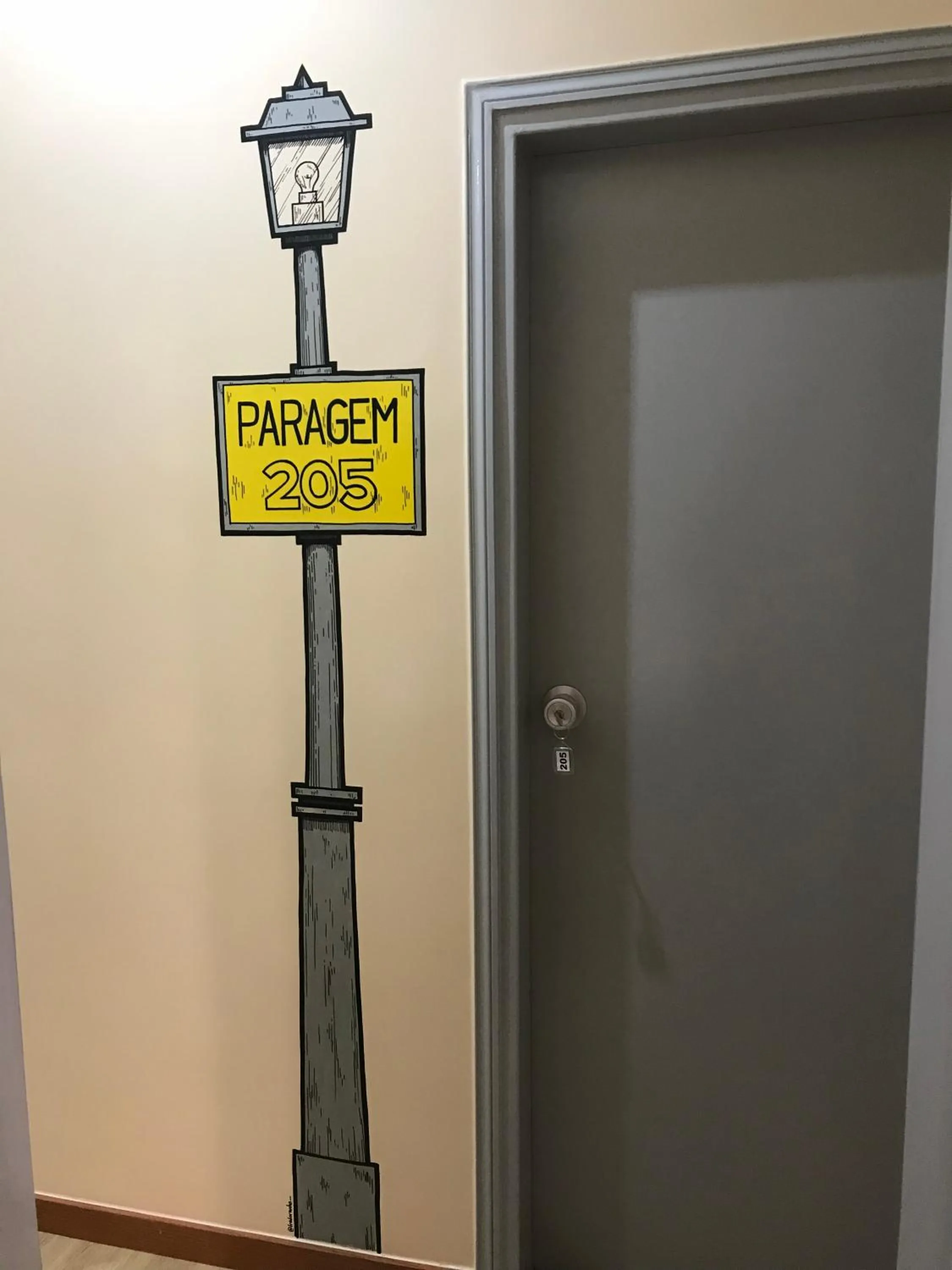 Decorative detail in O Elétrico Guesthouse