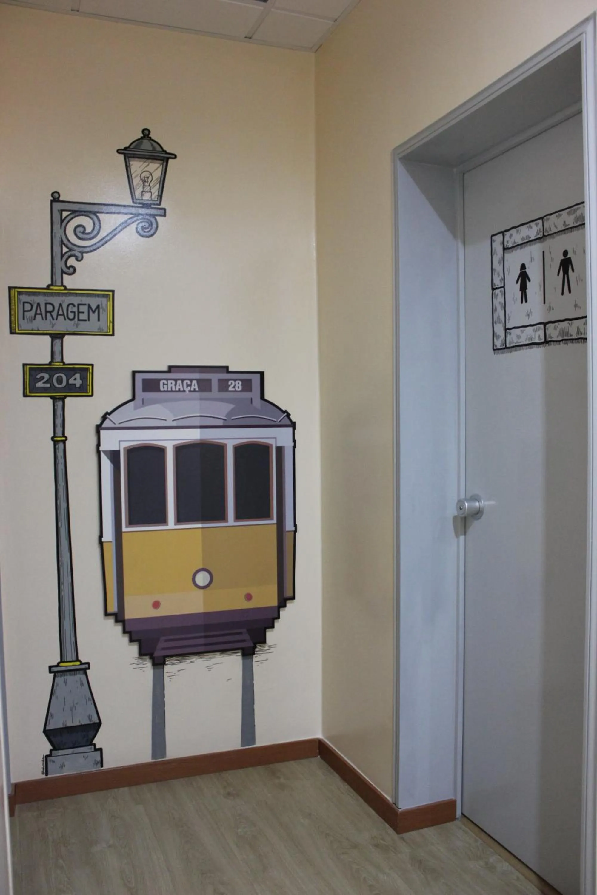 Decorative detail in O Elétrico Guesthouse