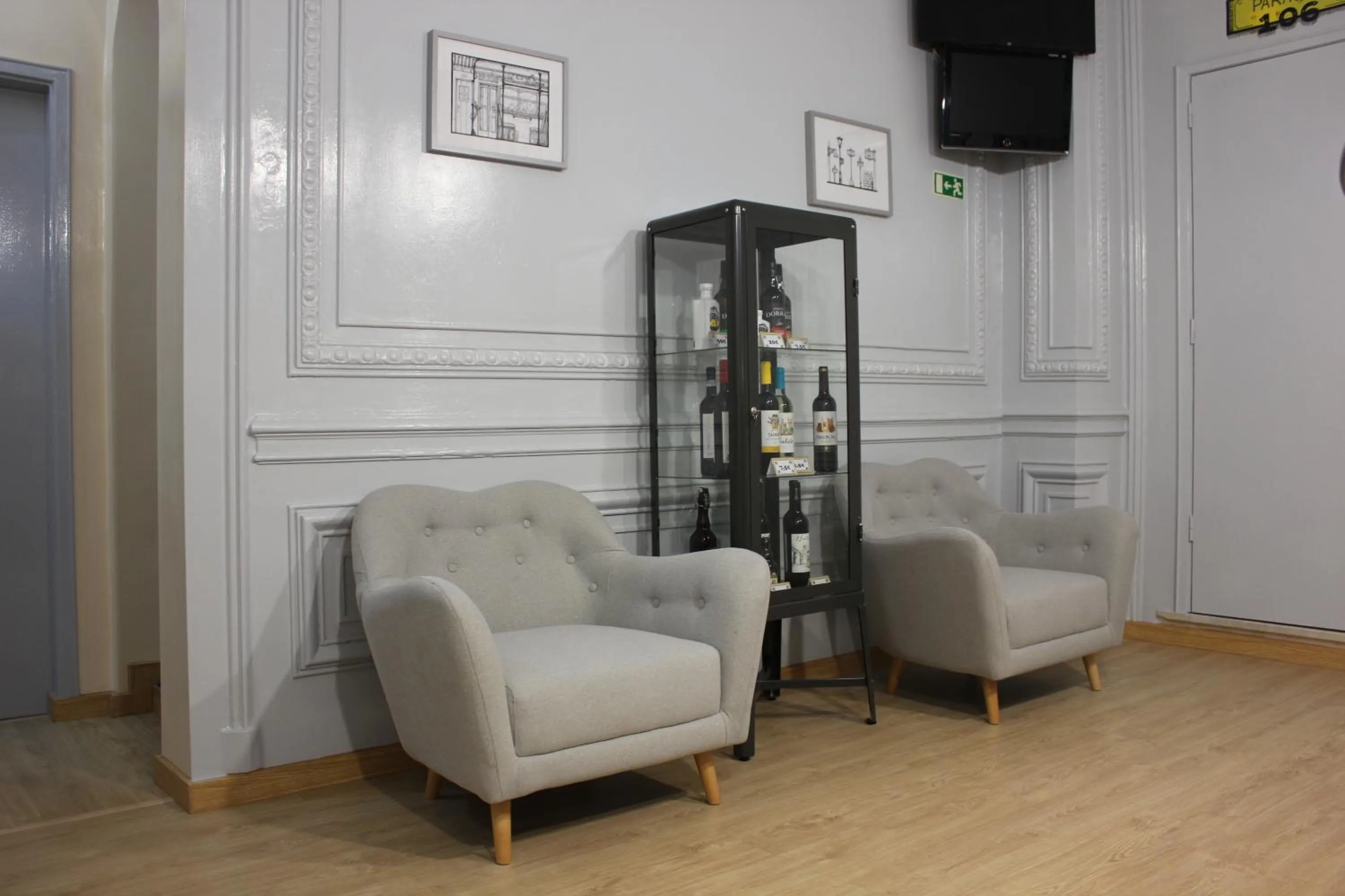 Lobby or reception in O Elétrico Guesthouse