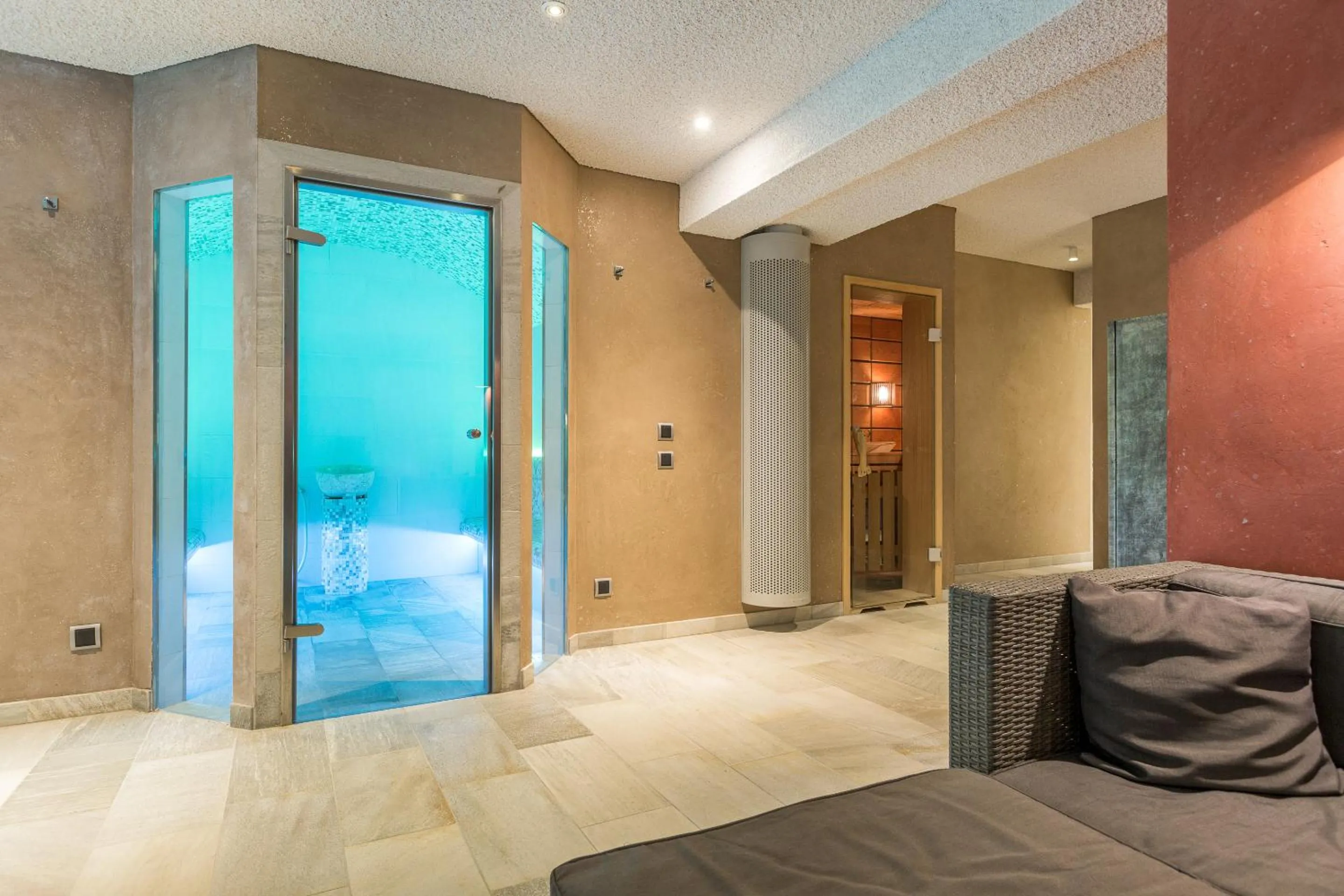 Sauna in Apartmenthotel am Leuchtturm