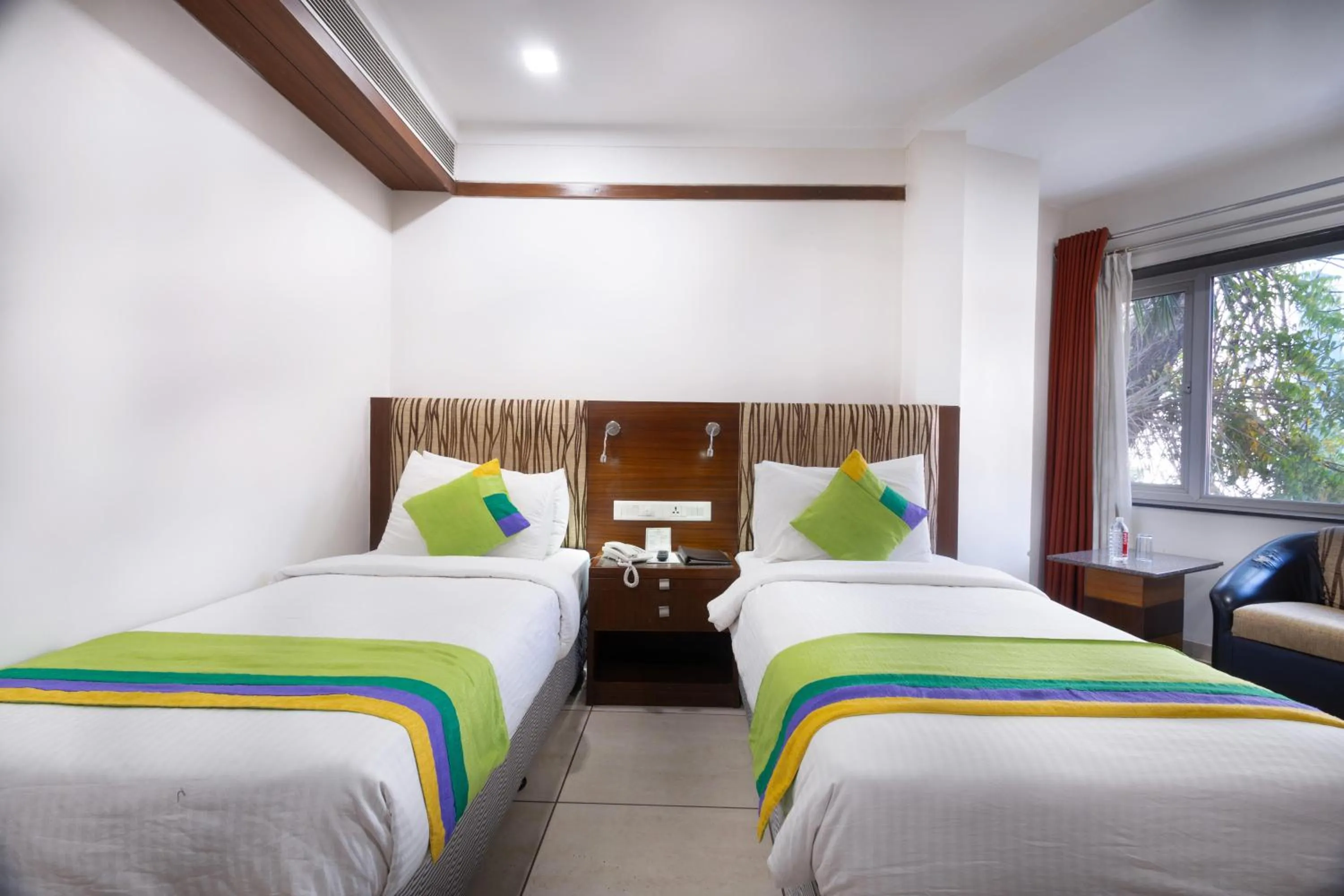 Bedroom, Bed in Treebo Ambassador