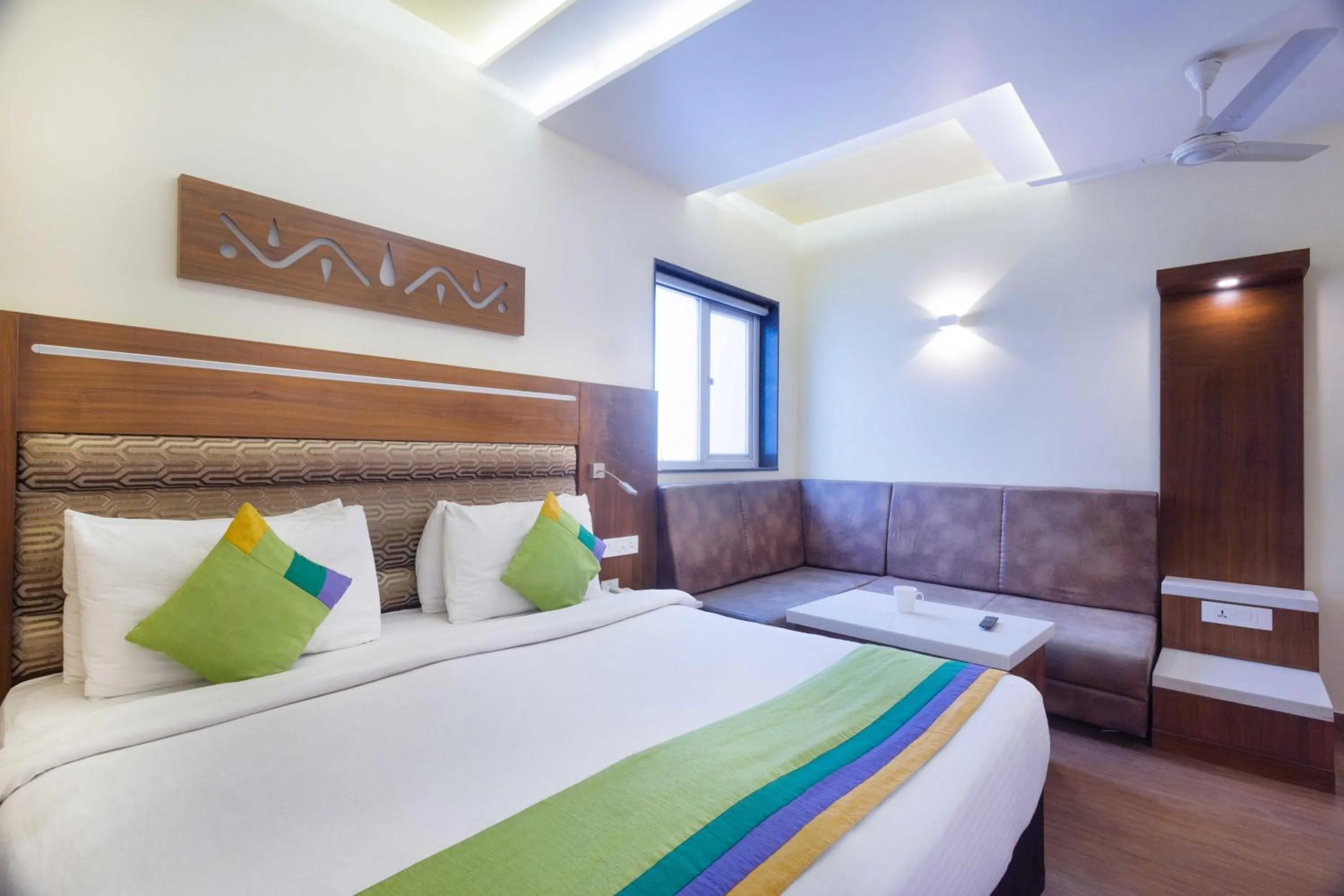 Bedroom, Bed in Treebo Ambassador