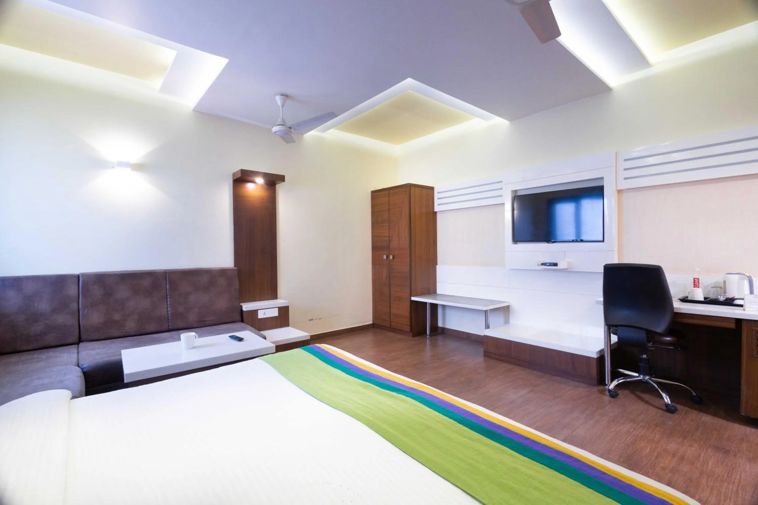 Bedroom, Bed in Treebo Ambassador