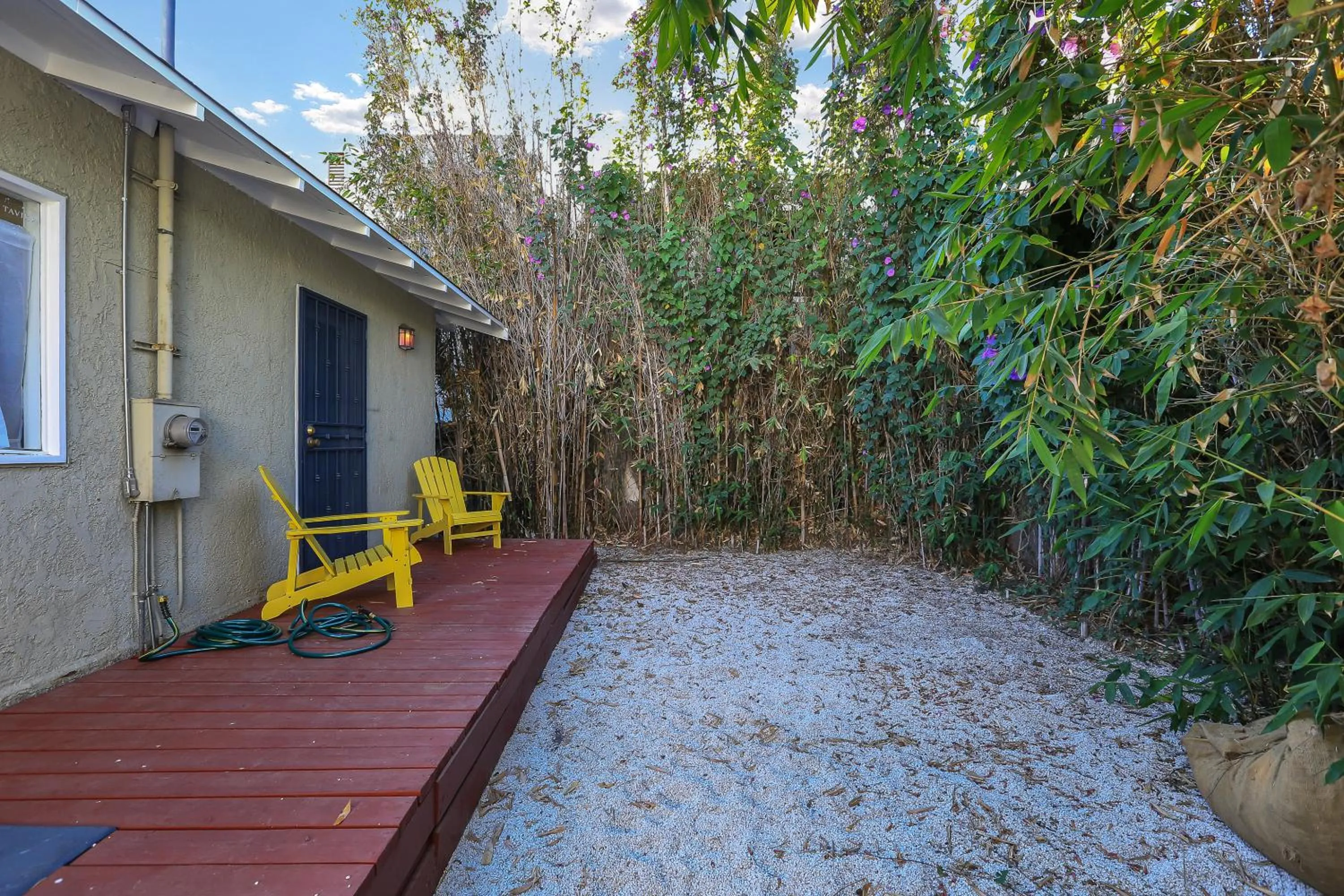 Patio in Long Beach House