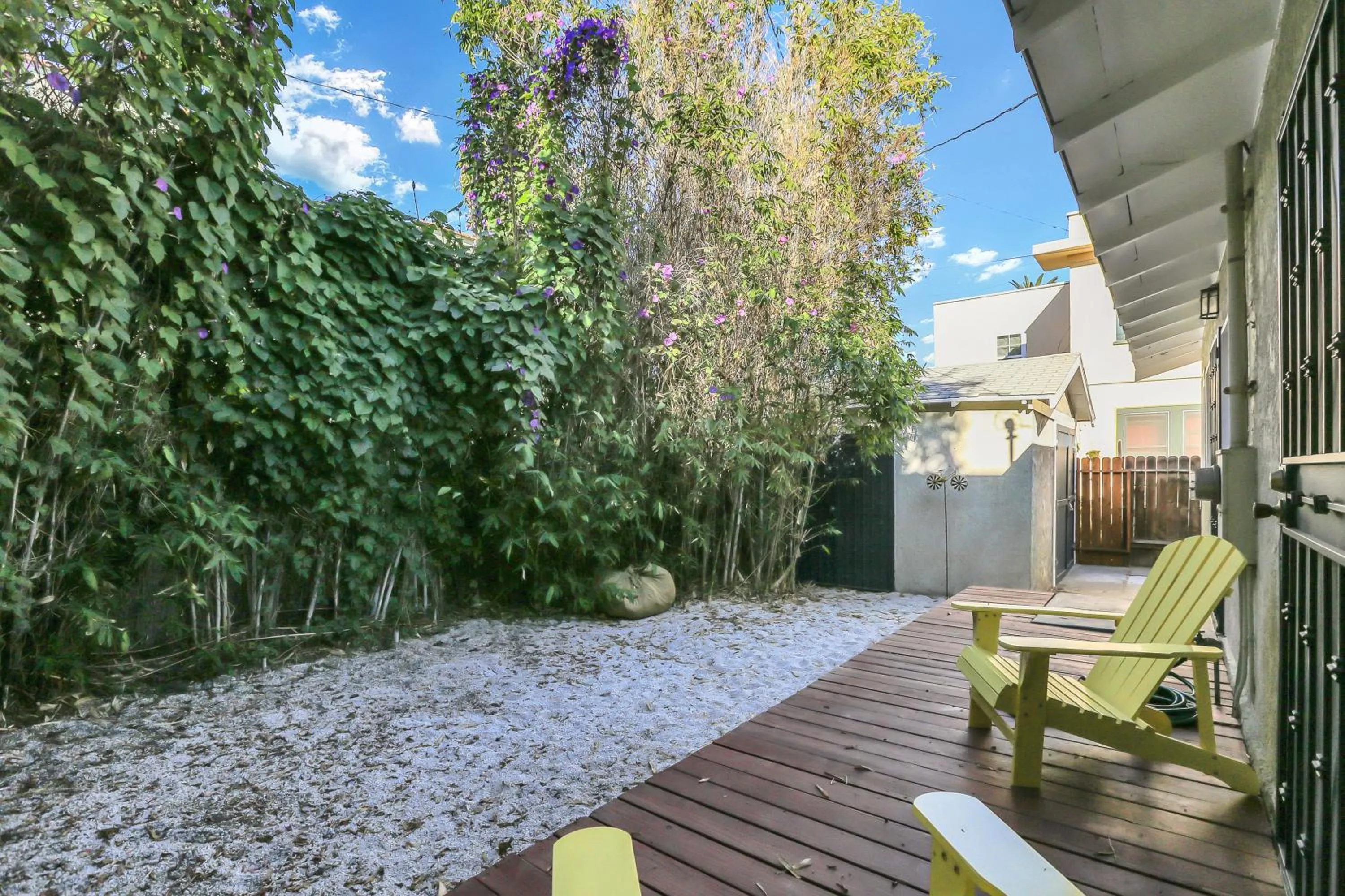 Patio in Long Beach House