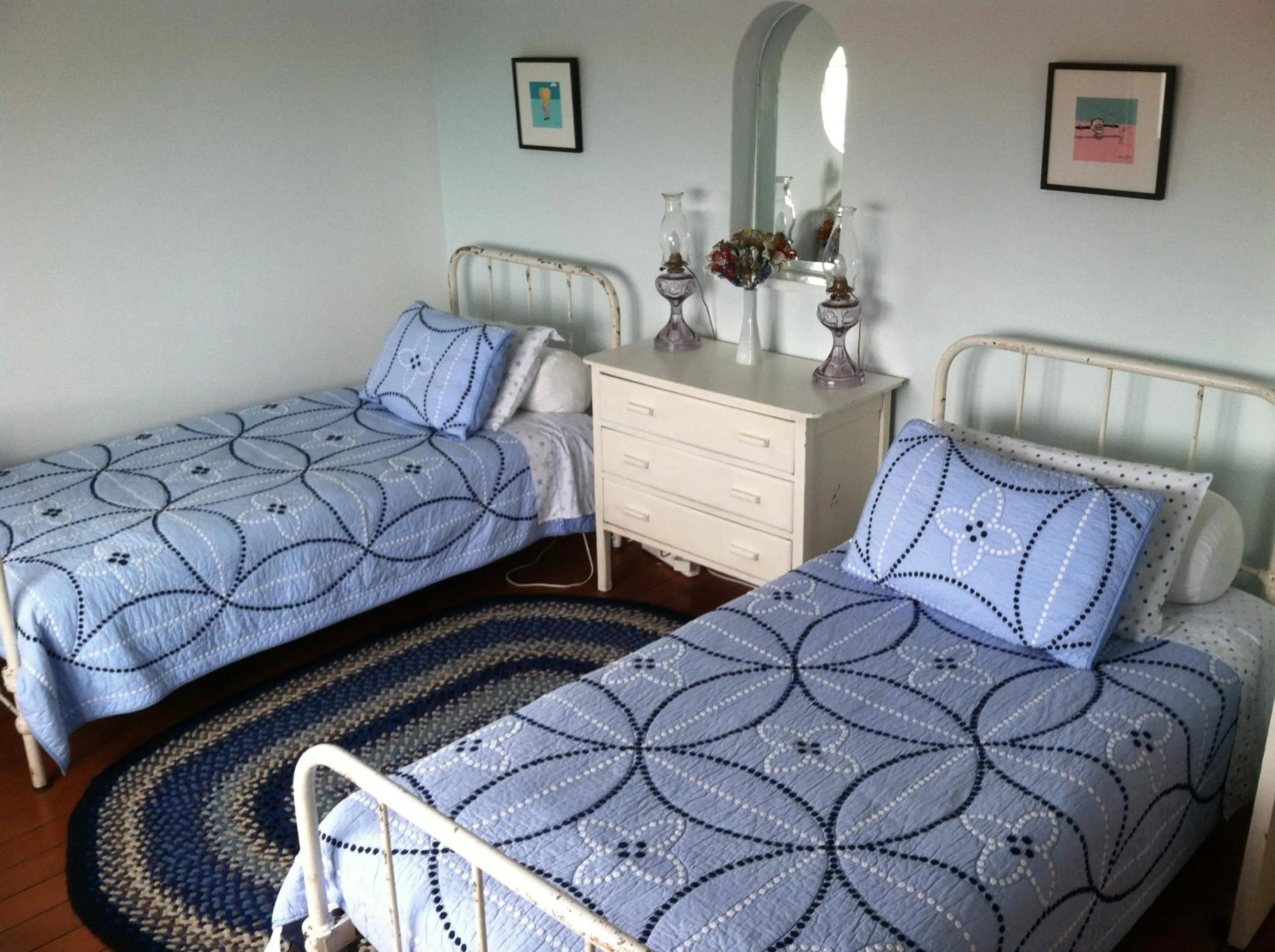 Bedroom in Blue On Blue Bed and Breakfast
