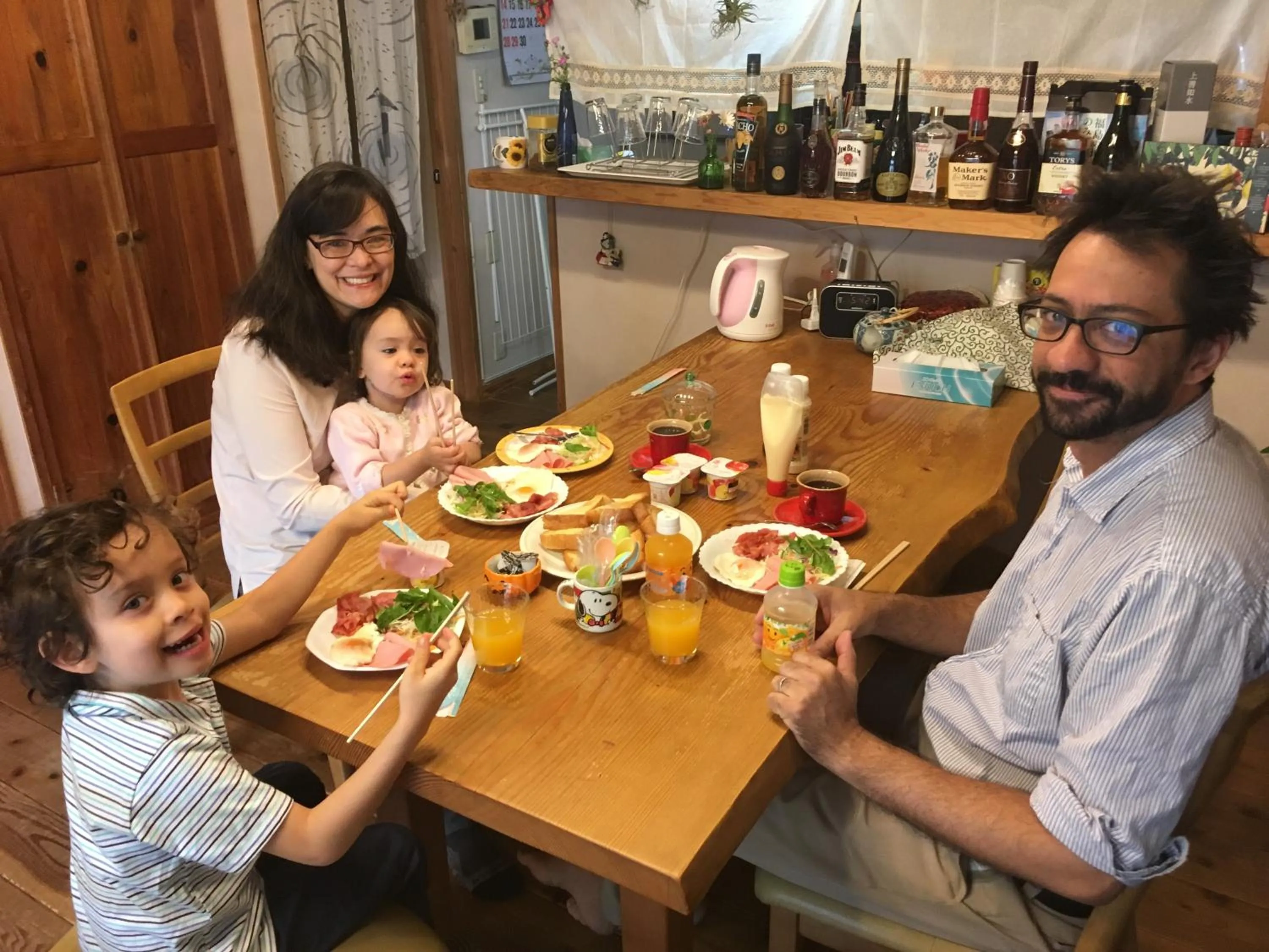 American breakfast in AbbeyRoad Inn Seika