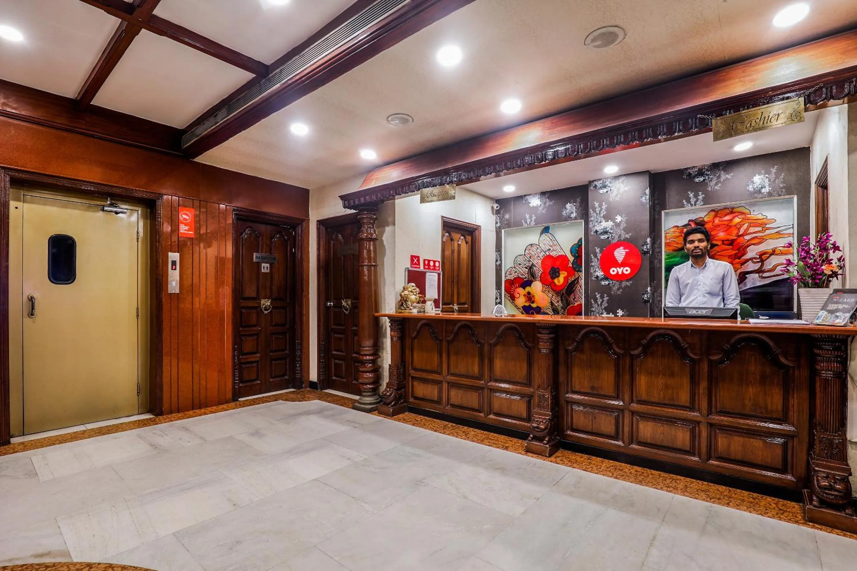 Lobby or reception in Hotel O Athithi Inn Near Hyderabad Central