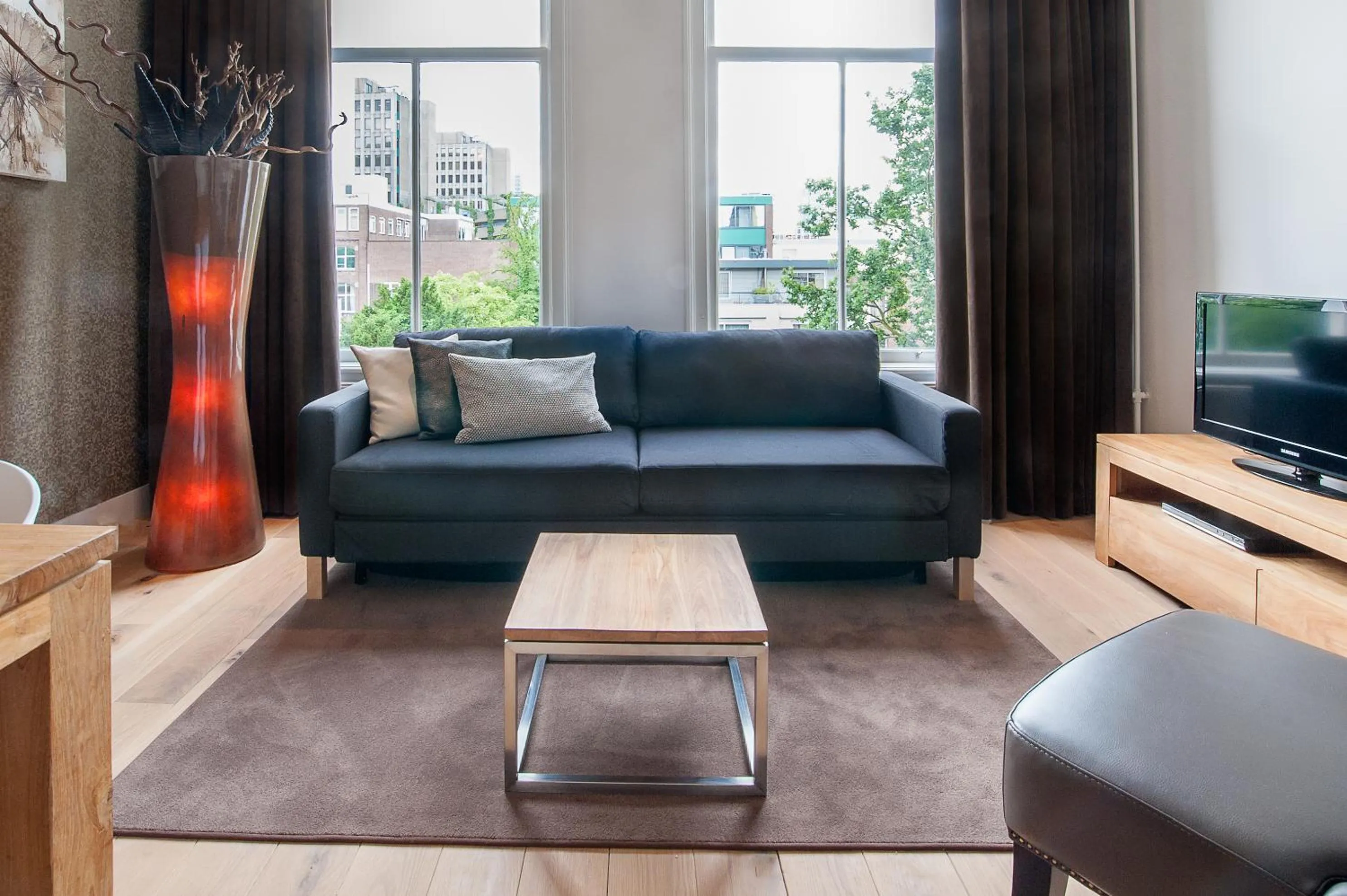 Living room in Museumpark Apartments