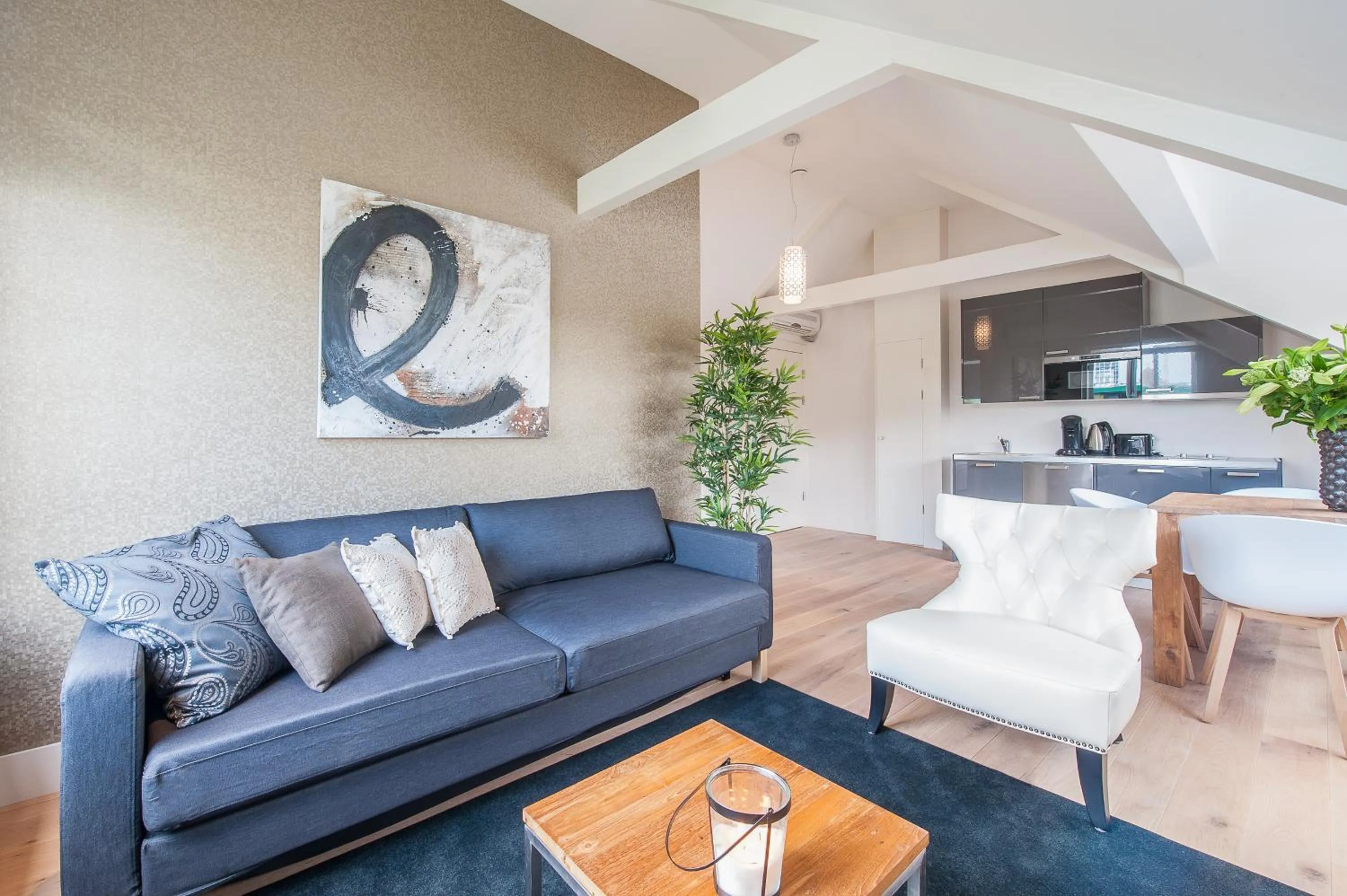 Living room in Museumpark Apartments