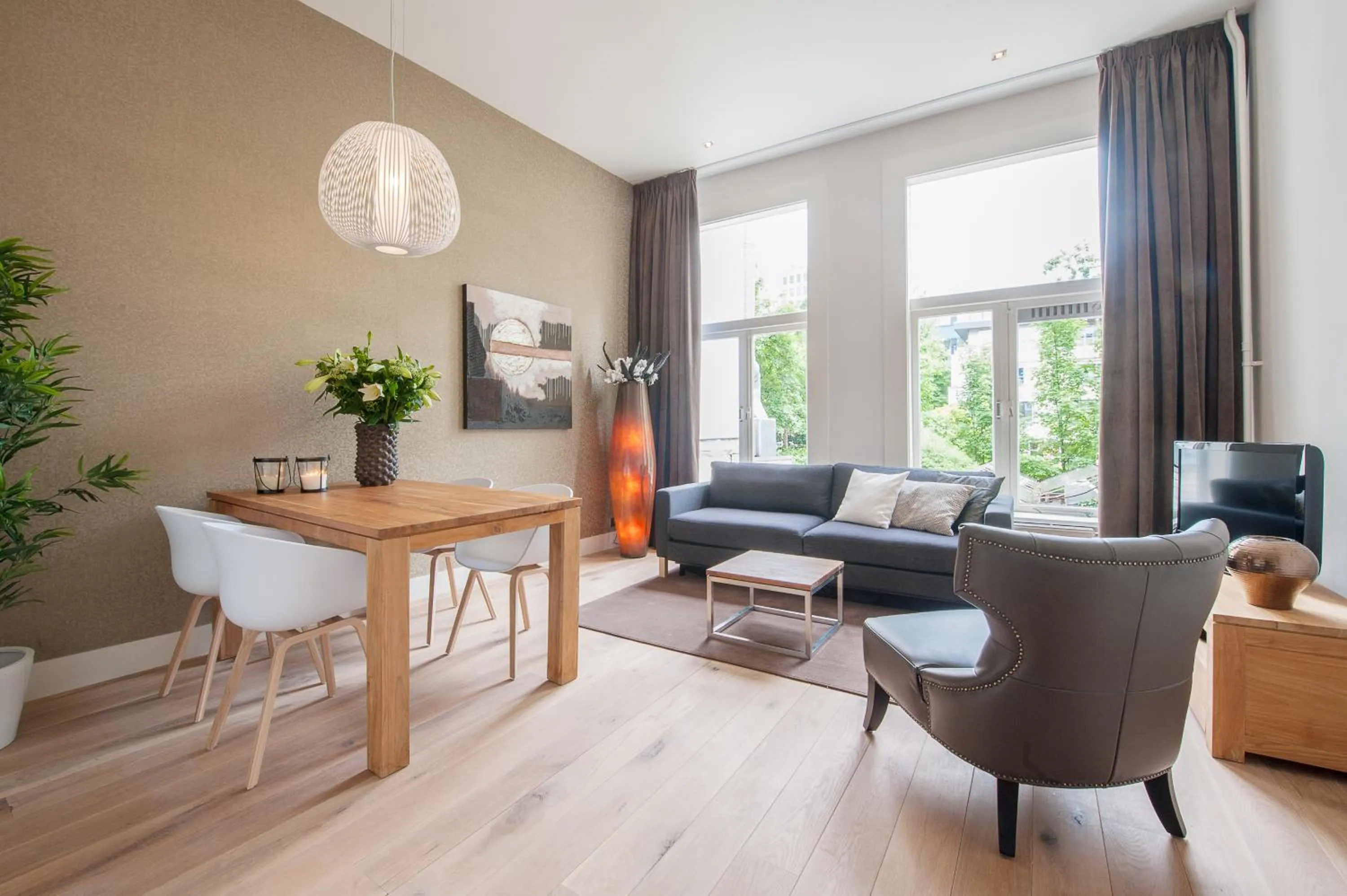 Living room in Museumpark Apartments