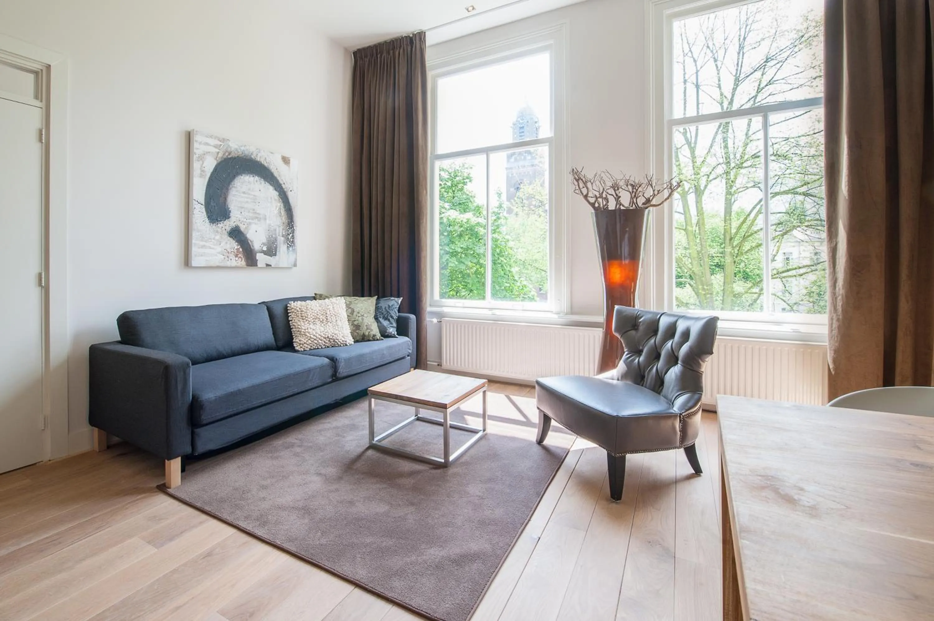 Living room in Museumpark Apartments