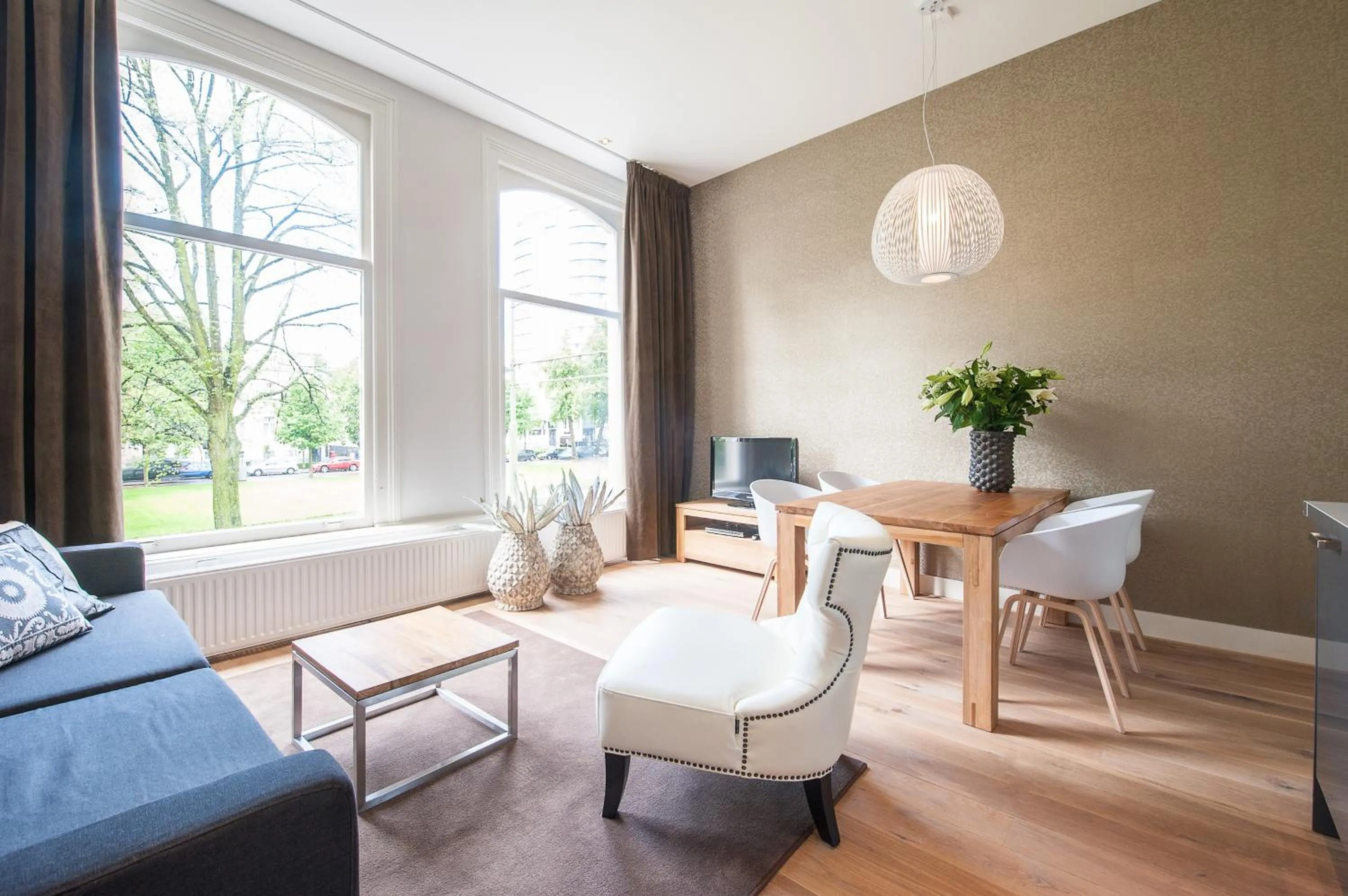 Living room in Museumpark Apartments