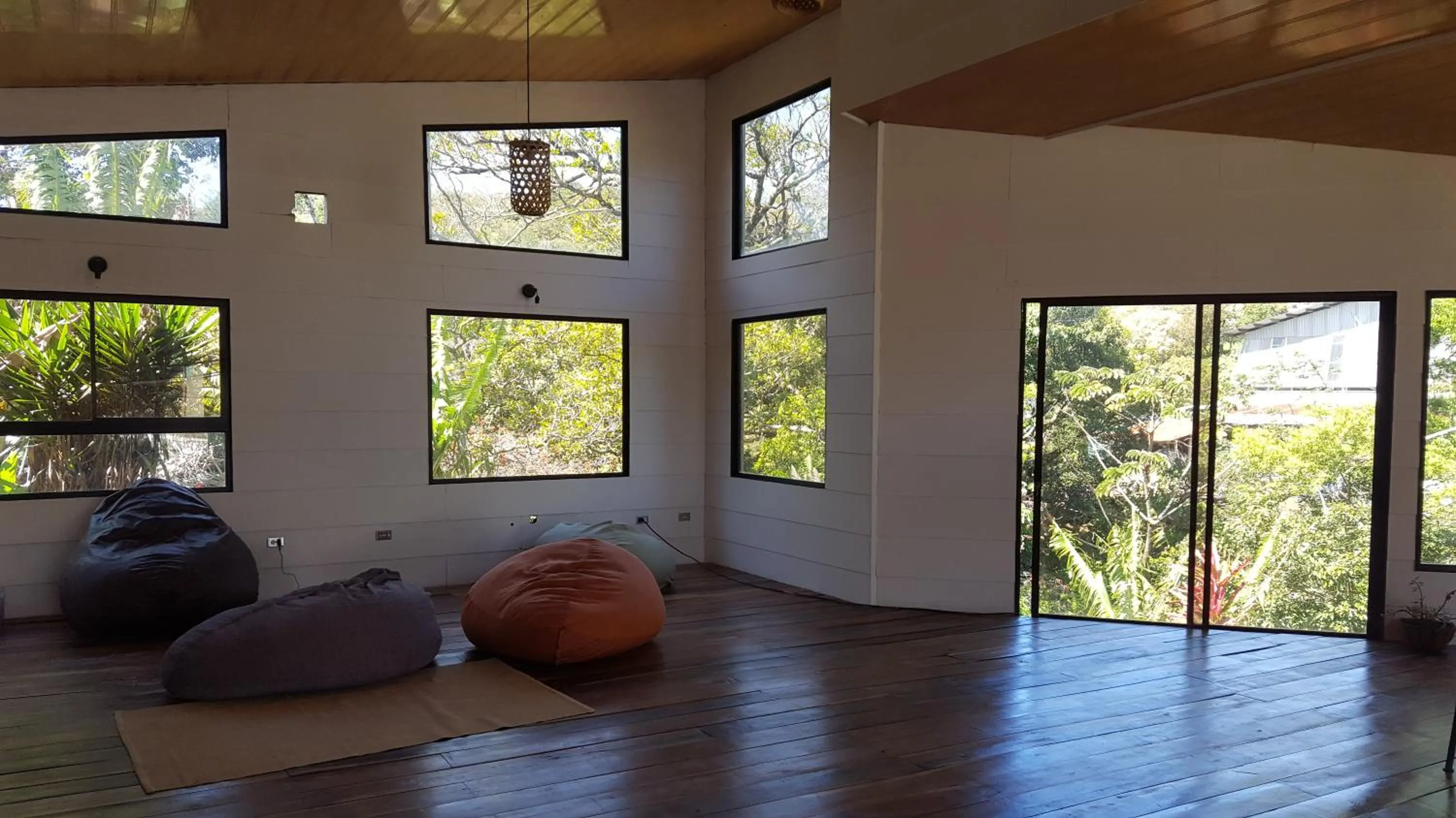 Living room in OutBox Inn