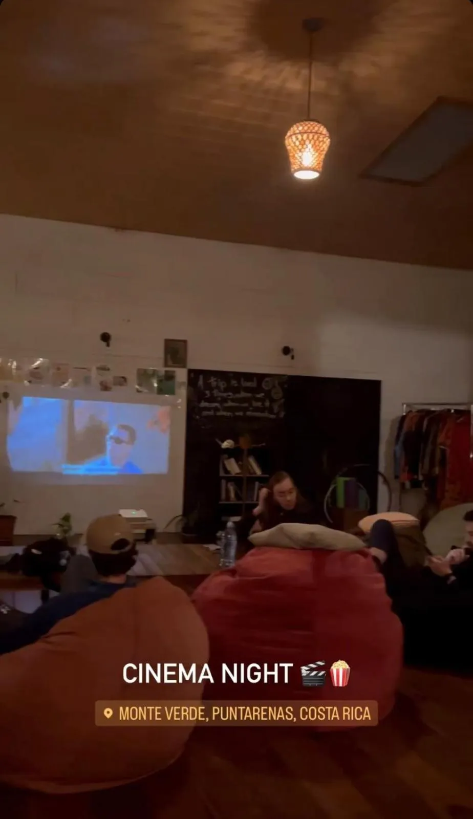 Communal lounge/ TV room in OutBox Inn