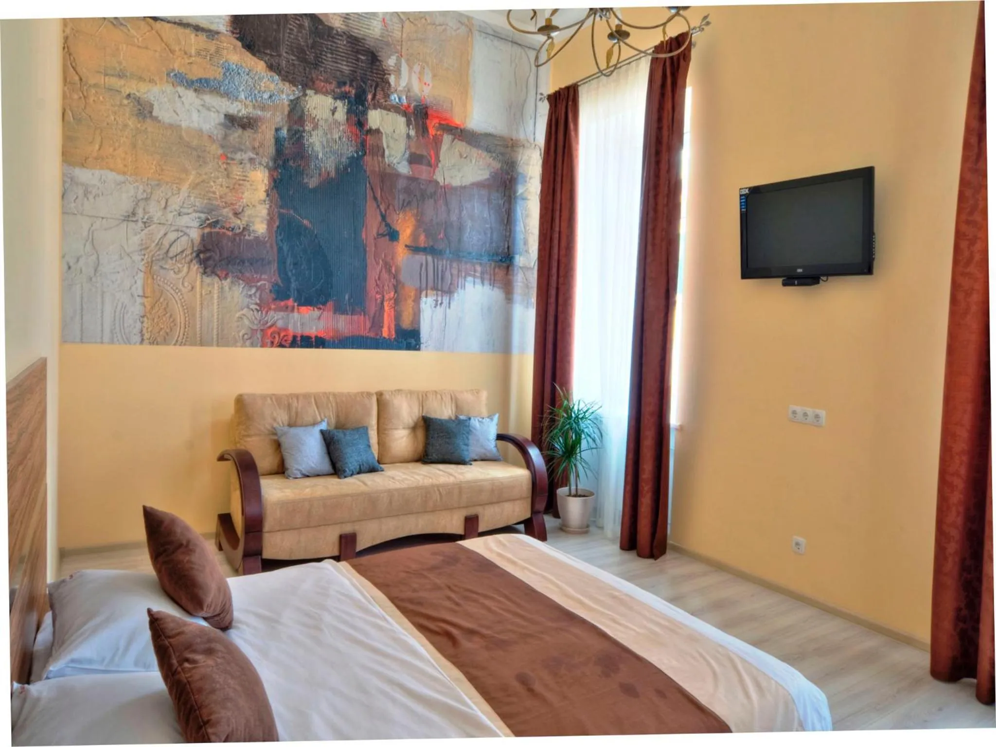 Decorative detail, Bed in Best Season Apart Hotel