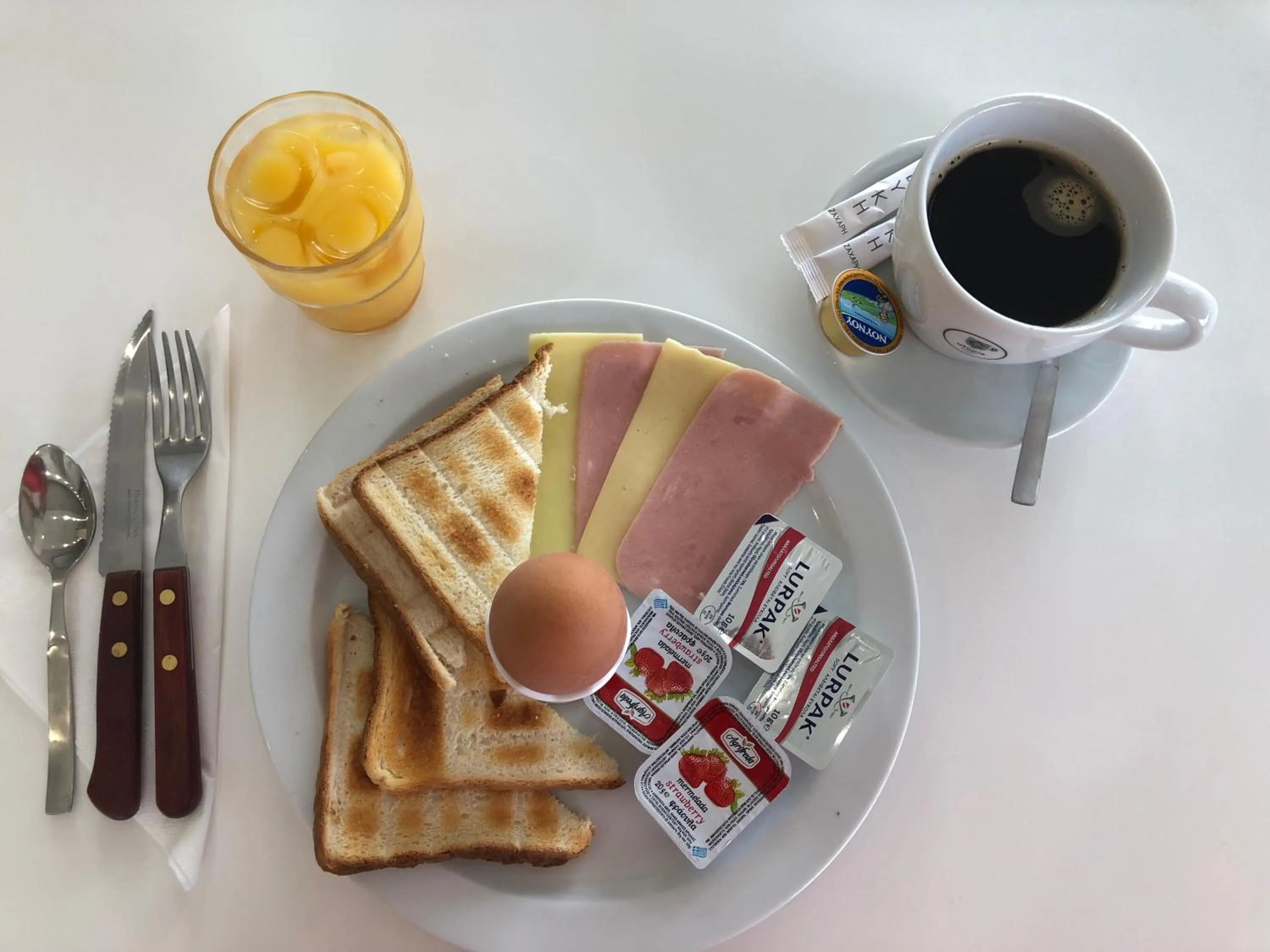 Food and drinks in Rose Hotel Faliraki