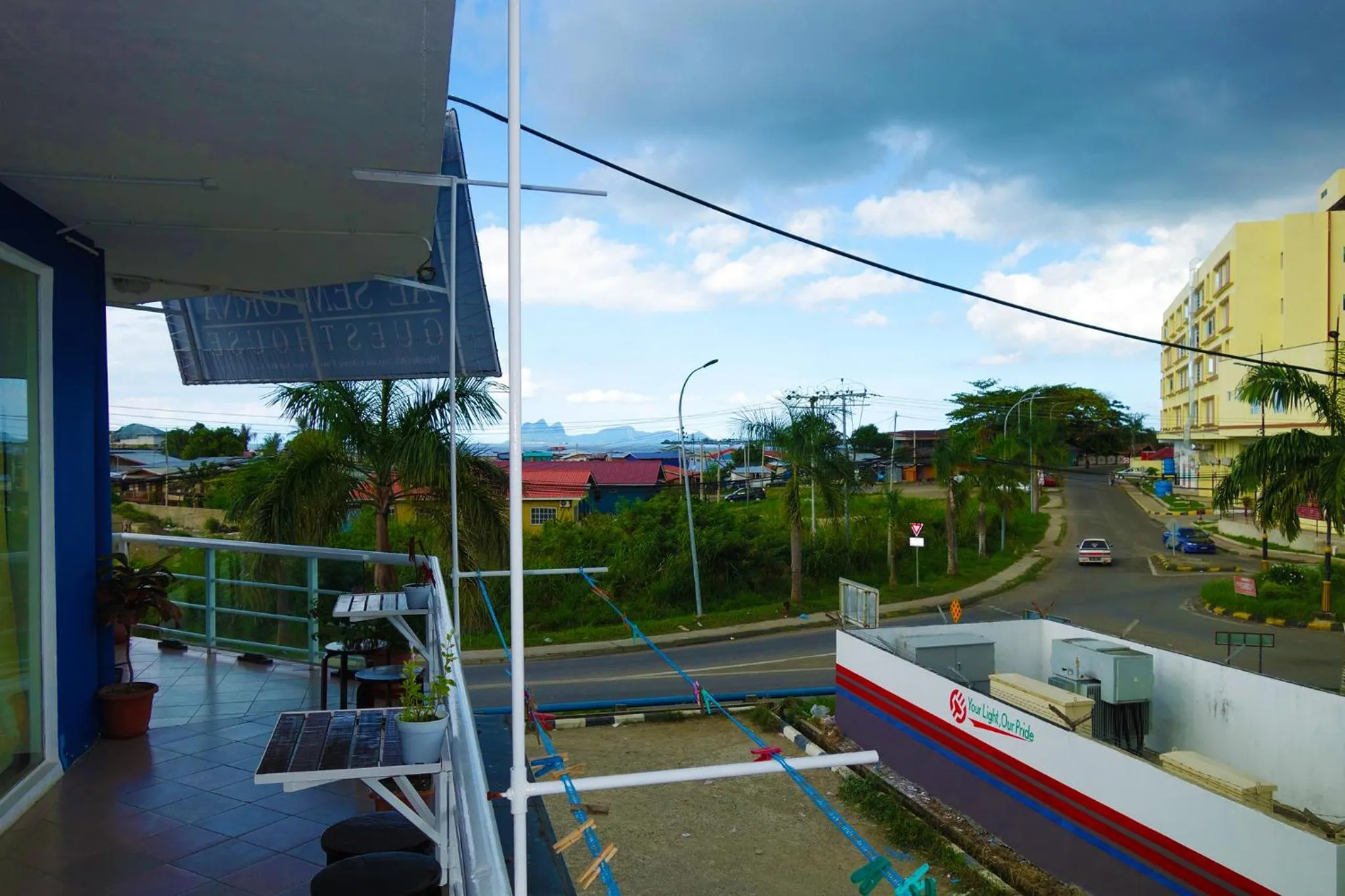 Balcony/Terrace in AE Semporna Guesthouse 极潜旅店