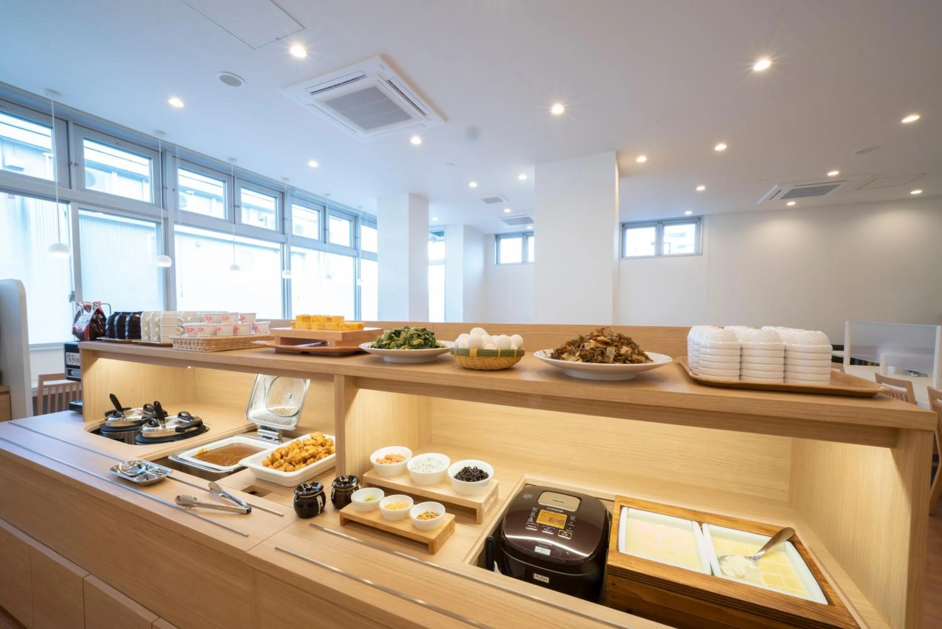 Buffet breakfast in Just Inn Premium Toyohashi Station