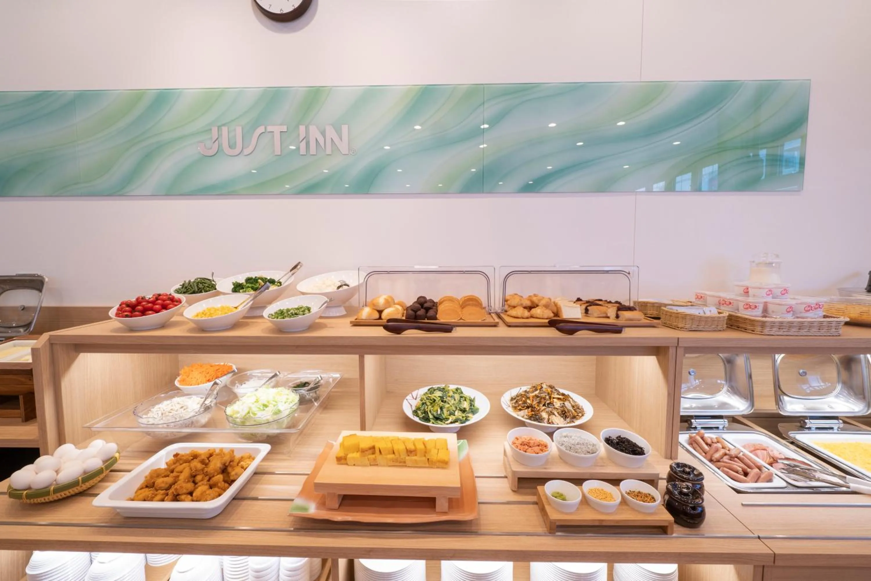 Buffet breakfast in Just Inn Premium Toyohashi Station