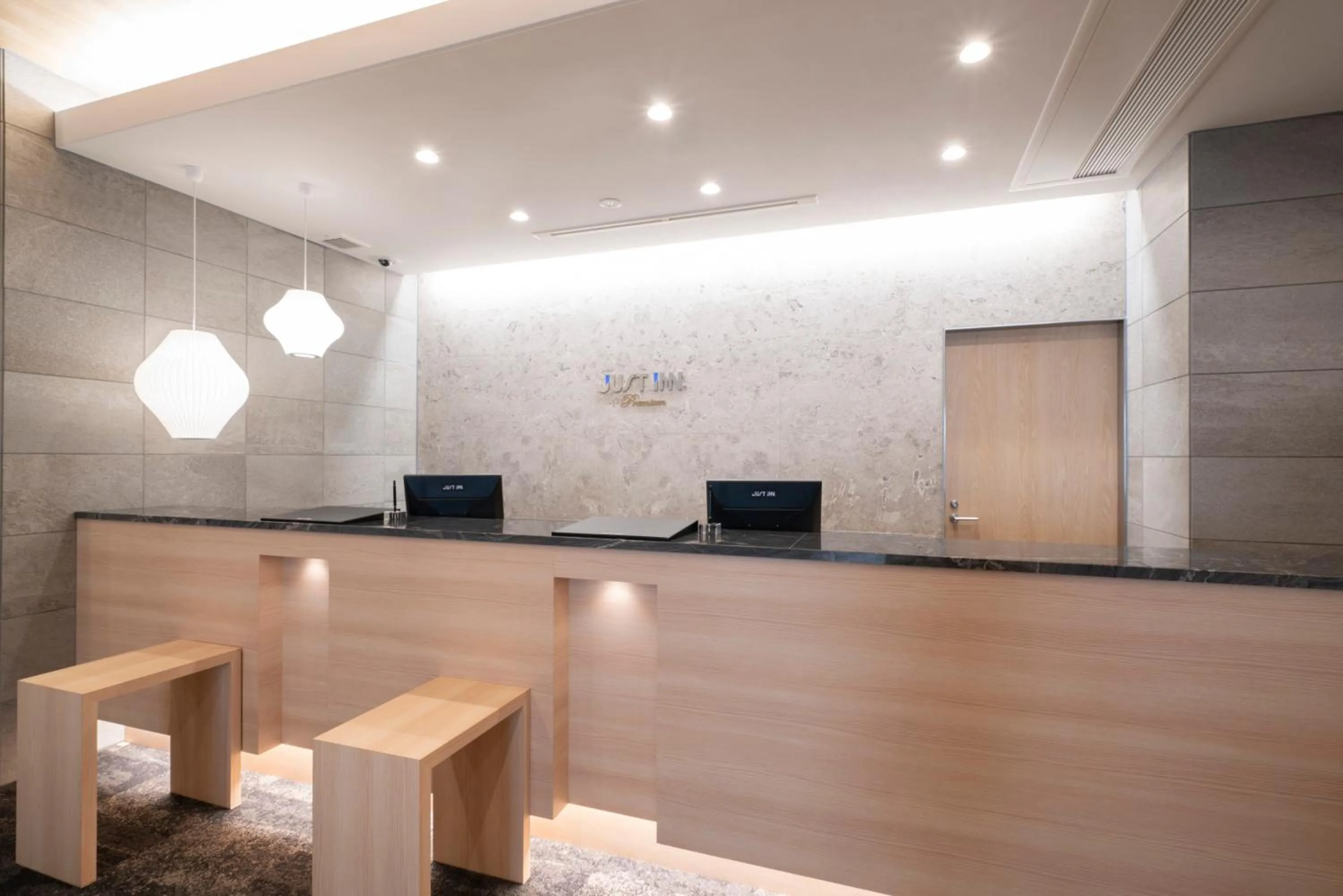 Lobby or reception in Just Inn Premium Toyohashi Station
