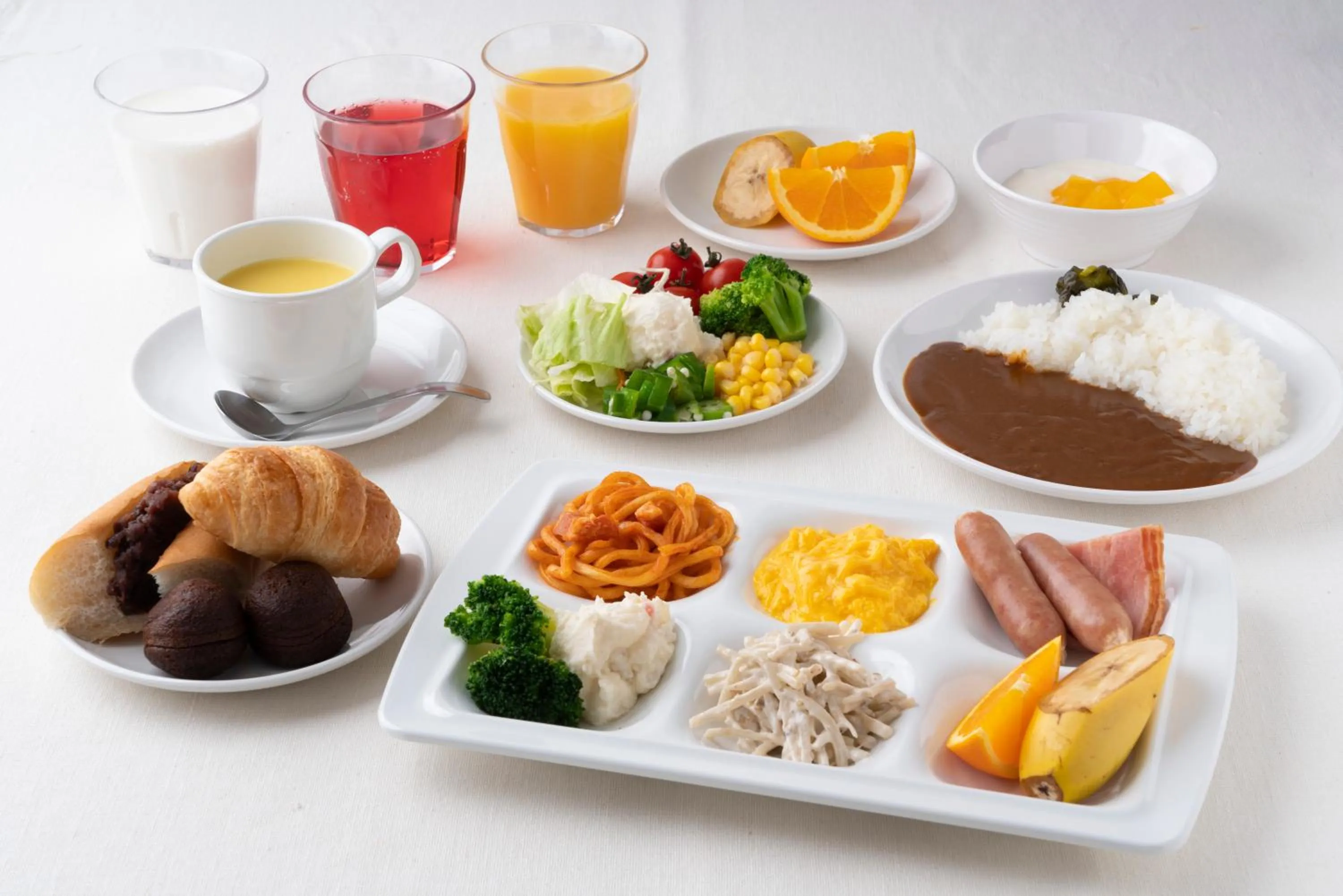 Buffet breakfast in Just Inn Premium Toyohashi Station