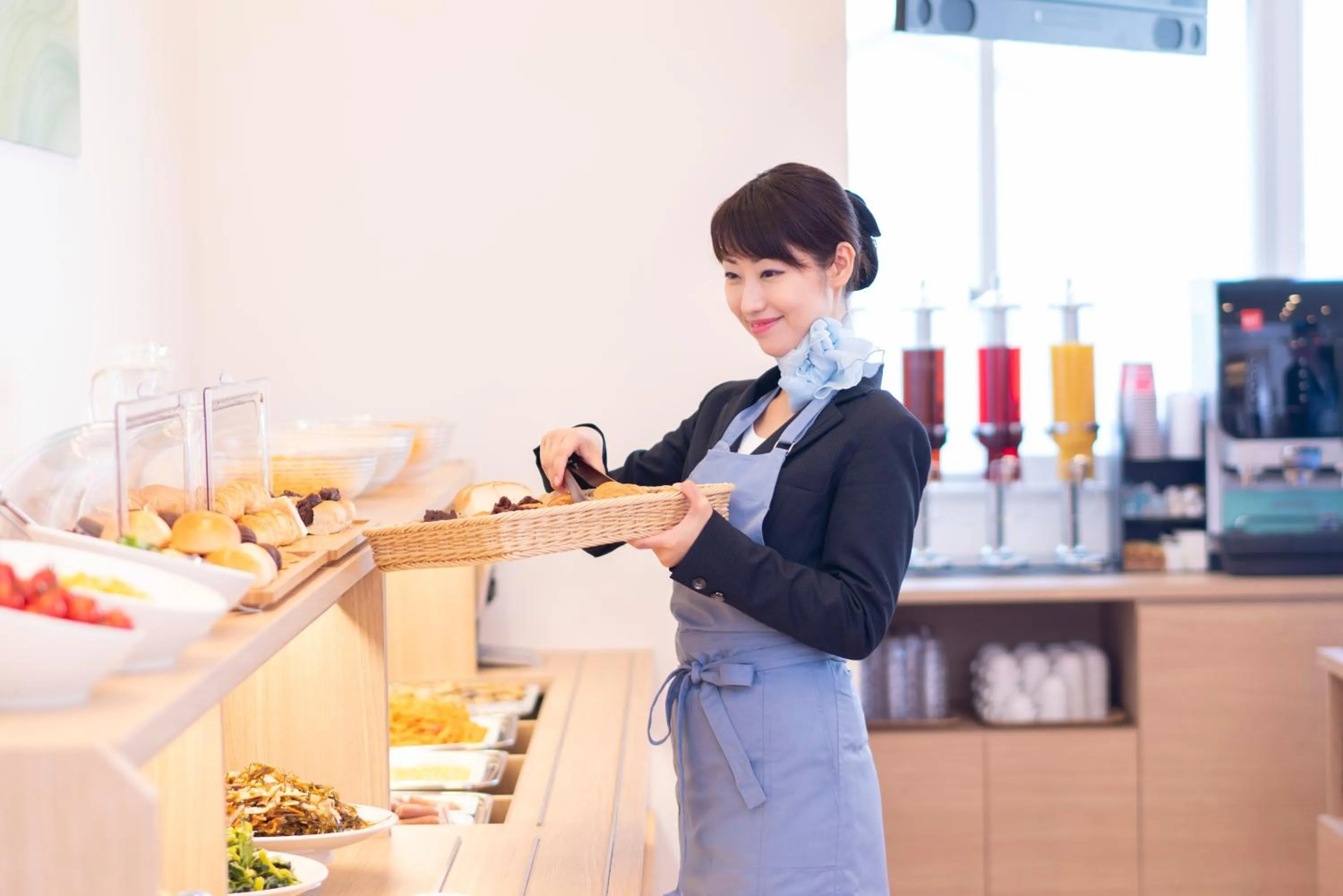 Buffet breakfast in Just Inn Premium Toyohashi Station