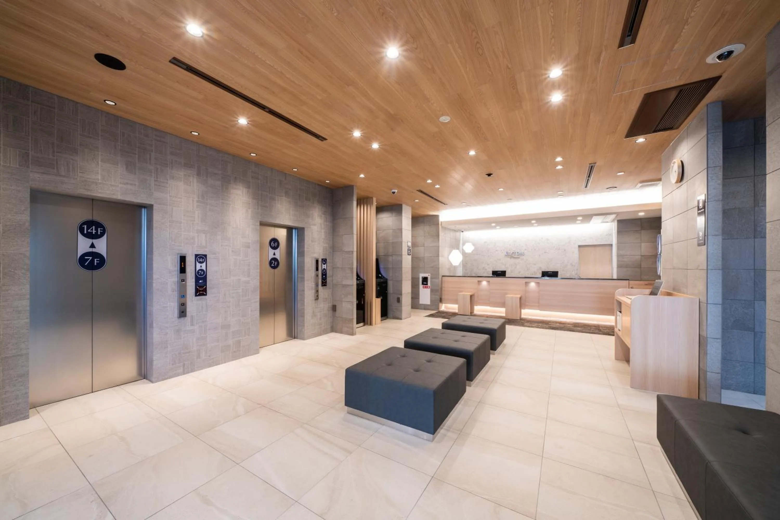 Lobby or reception in Just Inn Premium Toyohashi Station