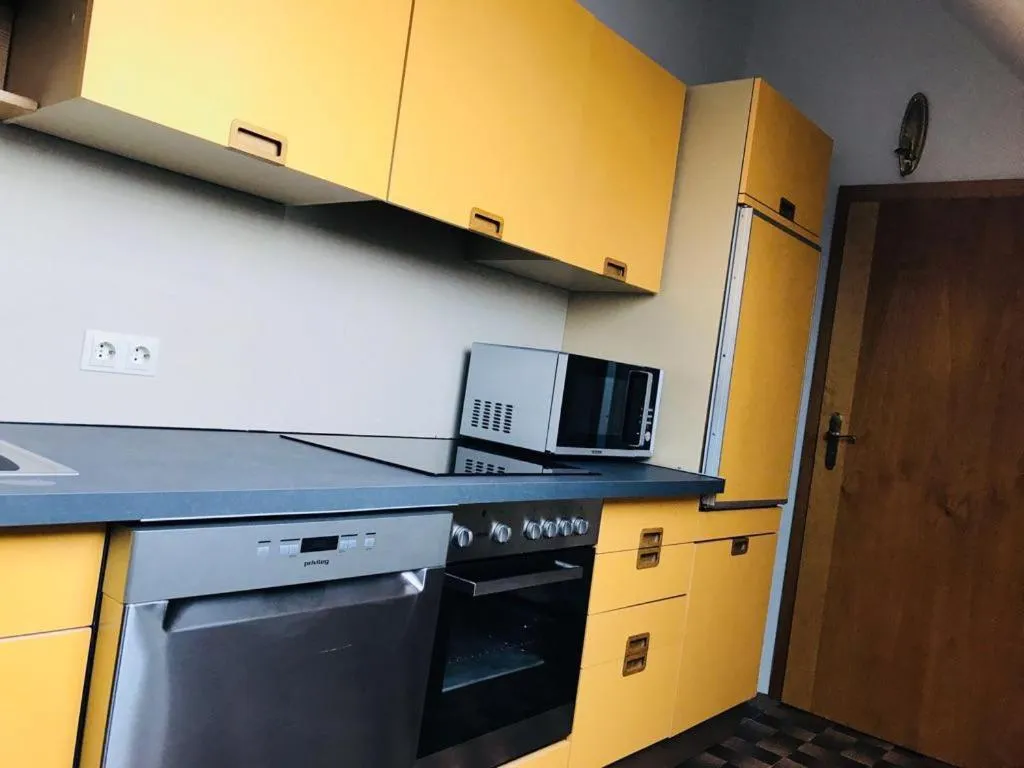 Kitchen or kitchenette in Hotel Altbacher Hof