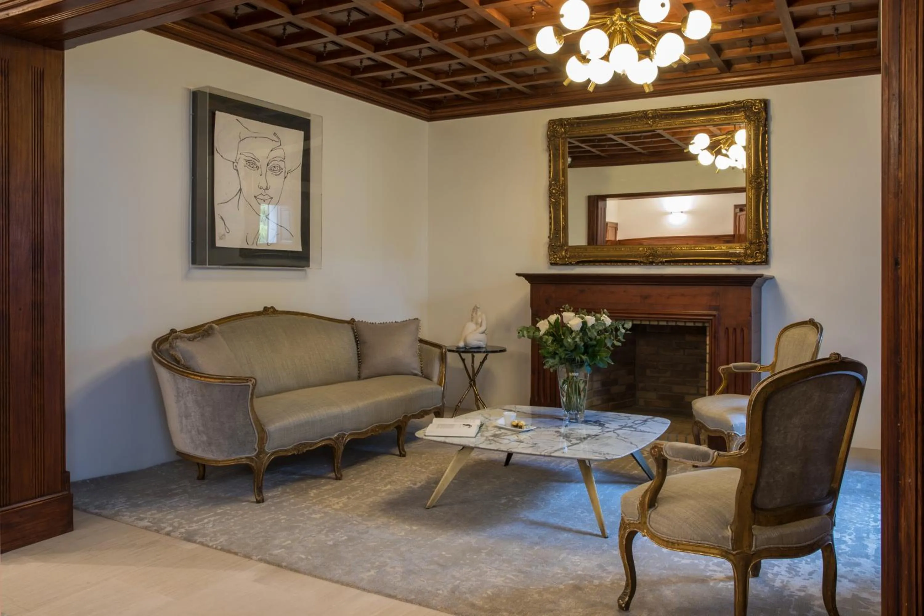 Seating area in Palacio Can Marqués by Puro