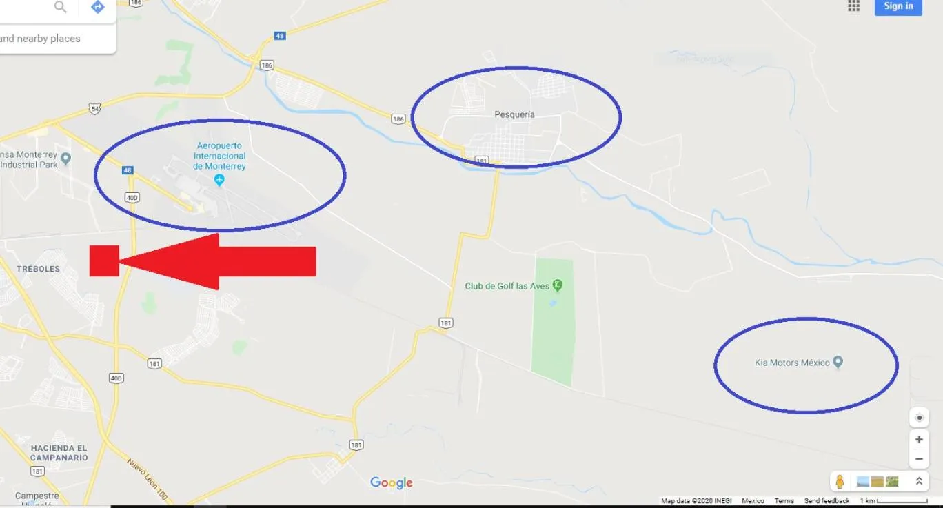 KIA - PESQUERIA - AEROPUERTO MONTERREY a