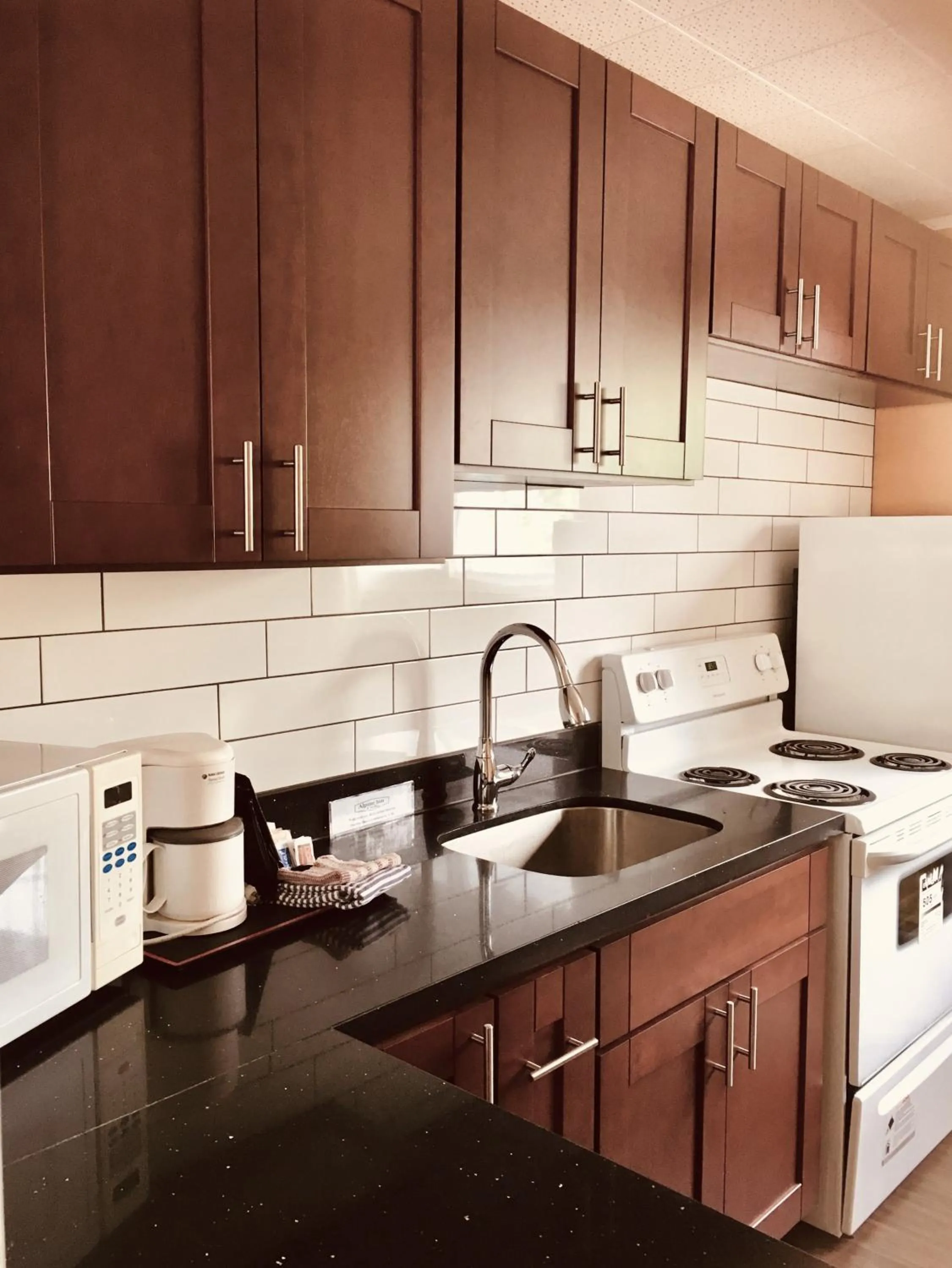 Kitchen or kitchenette in Alpine Inn & Suites