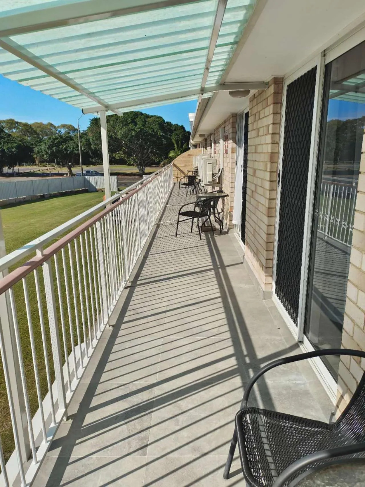 Patio in Best Western Ambassador Motor Lodge