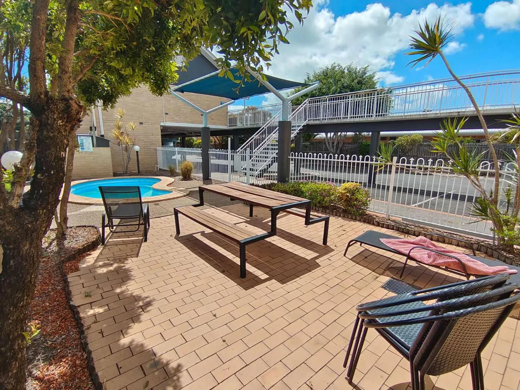 Pool view in Best Western Ambassador Motor Lodge