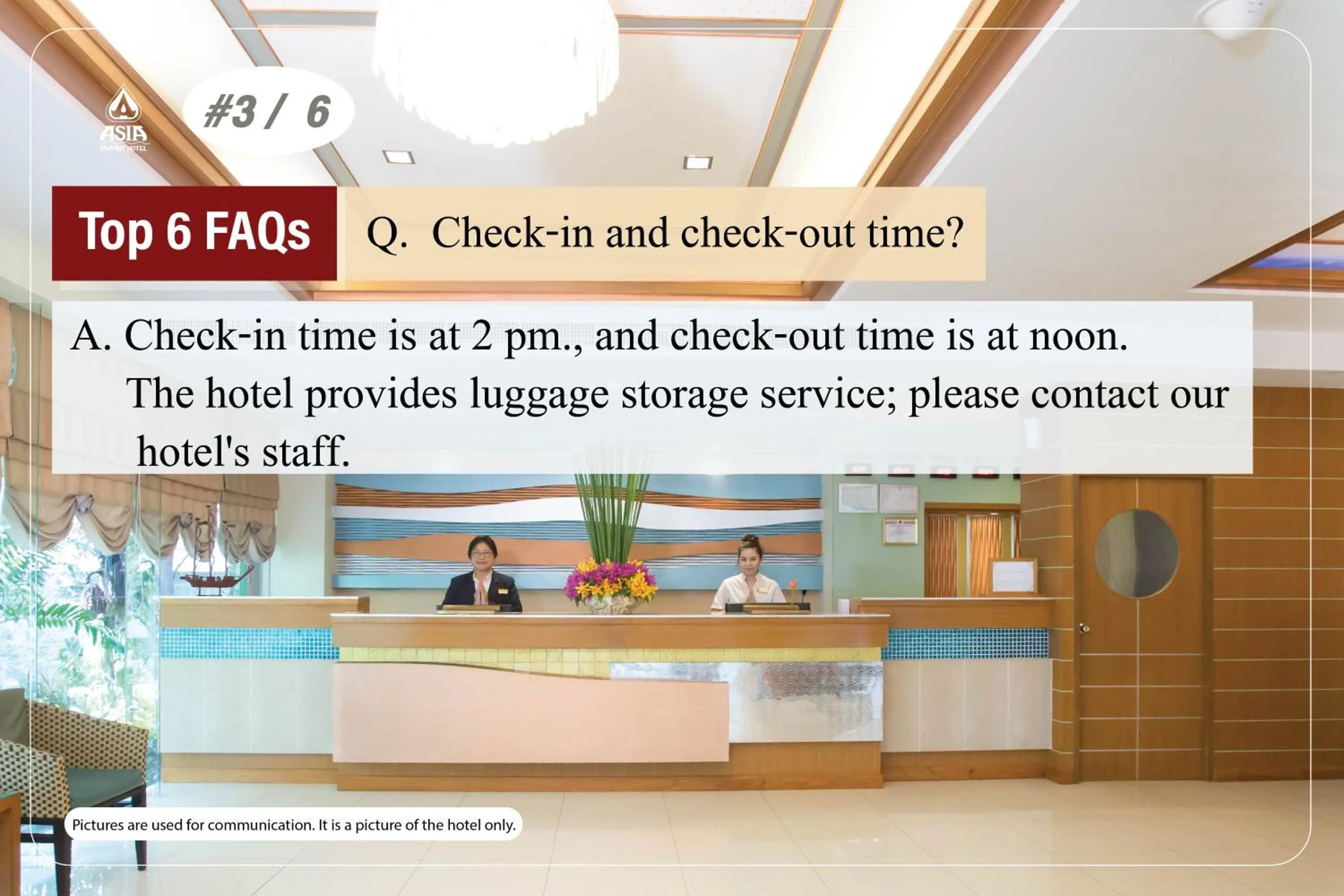 Text overlay in Asia Cha-am Hotel