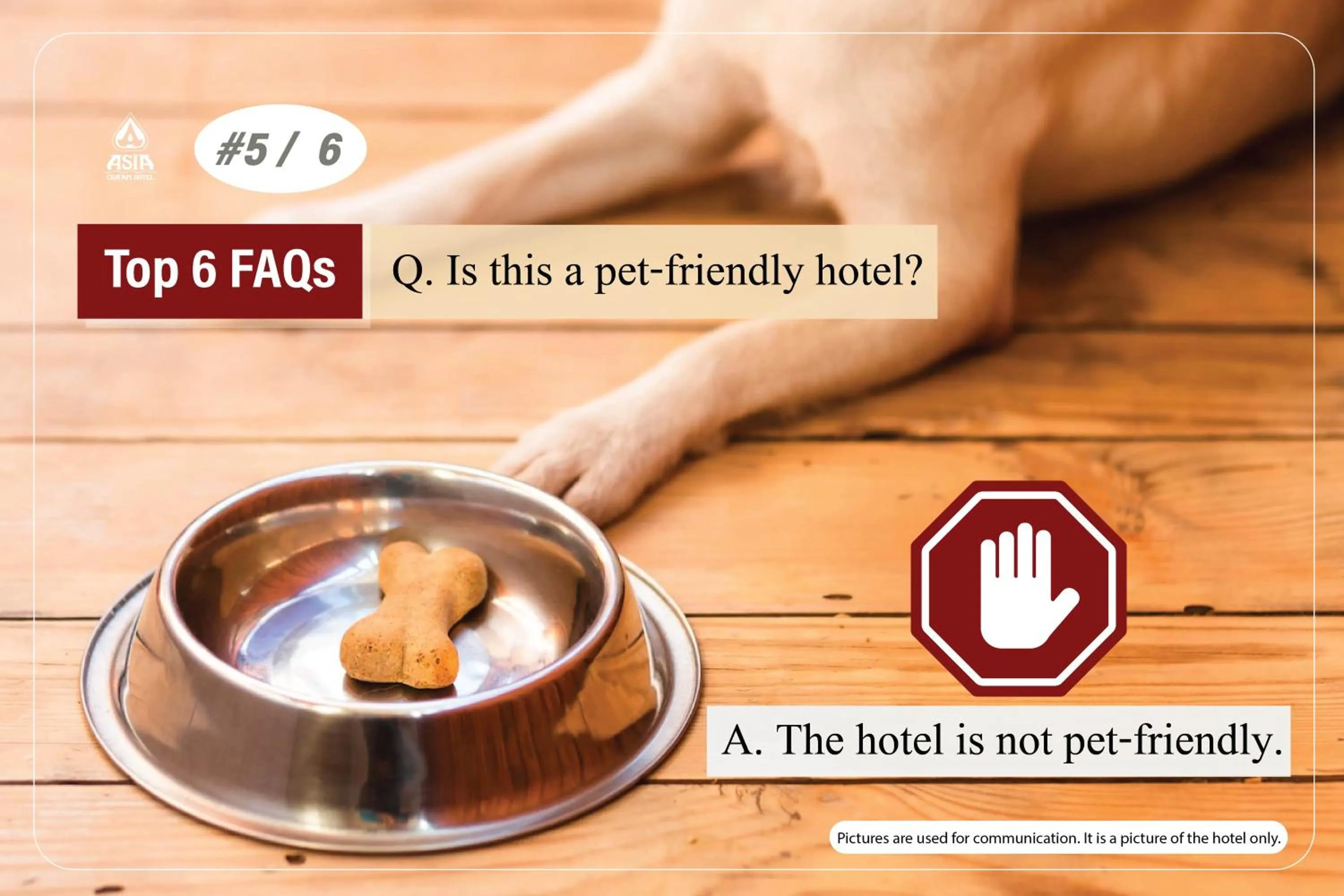 Text overlay in Asia Cha-am Hotel