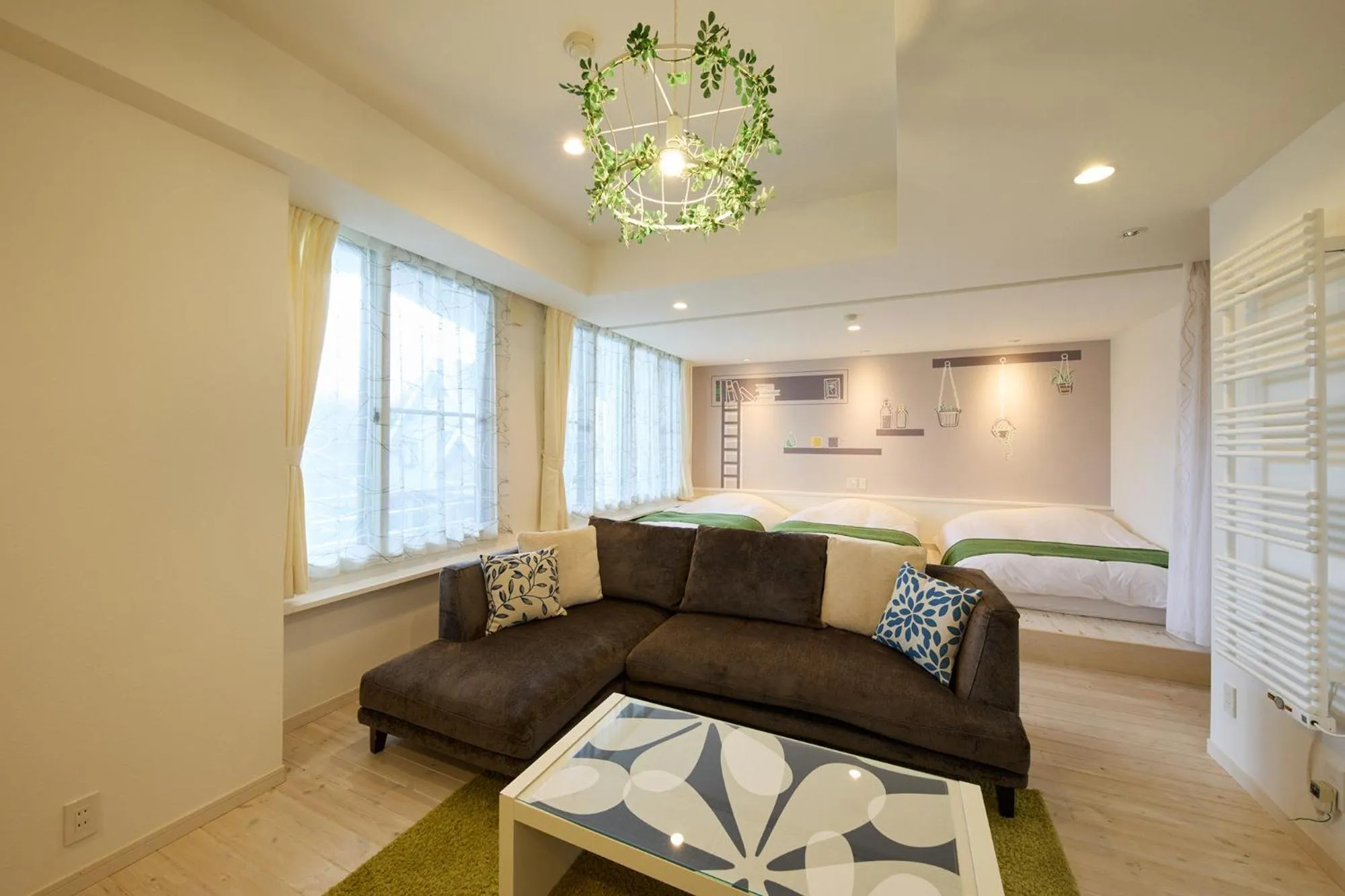 Bed in Holiday House Green Garden