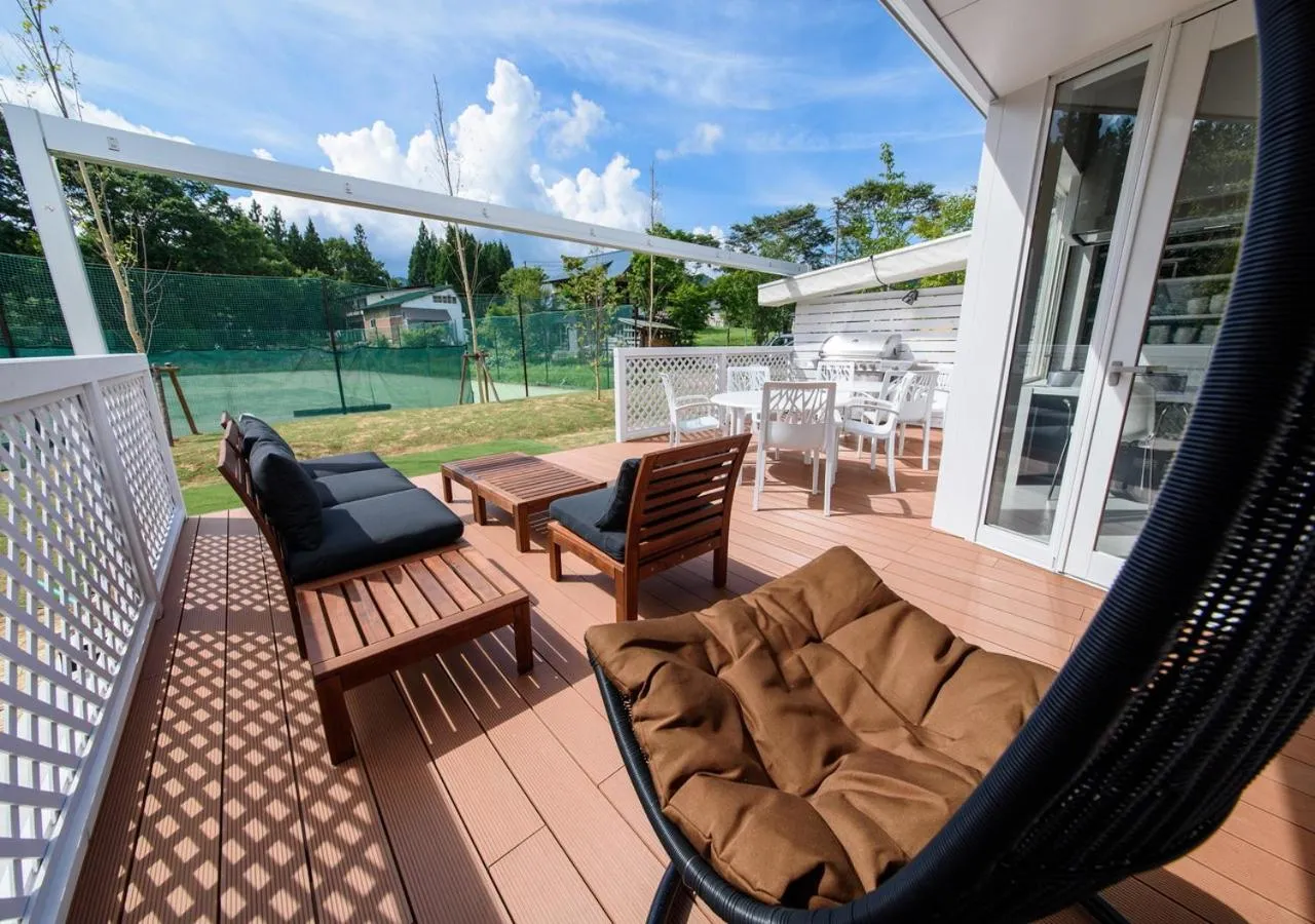 Balcony/Terrace in Holiday House Green Garden