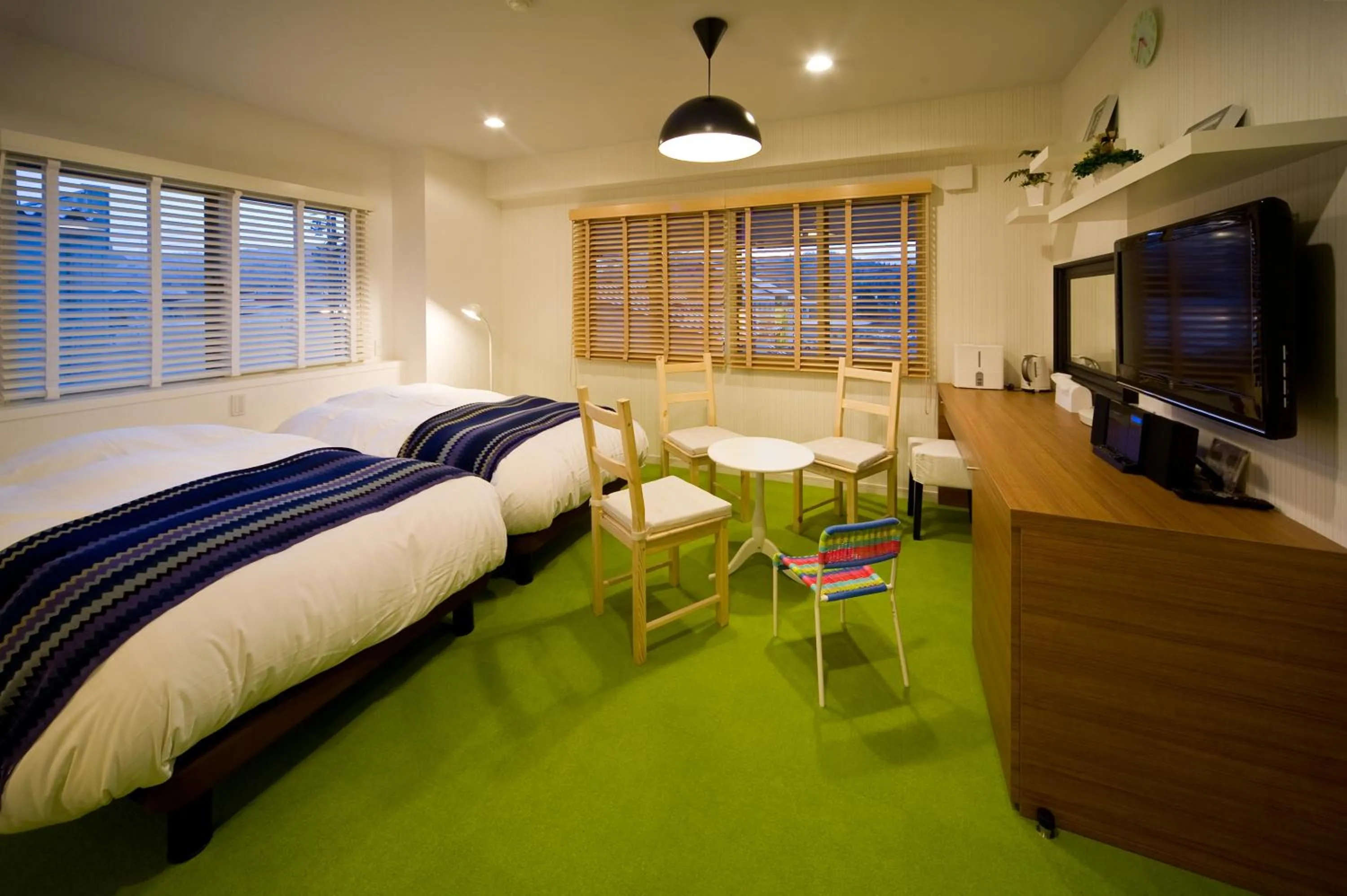 Bed in Holiday House Green Garden