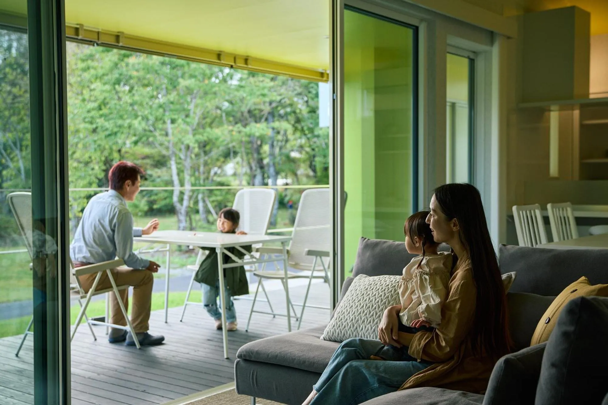 Balcony/Terrace in Holiday House Green Garden