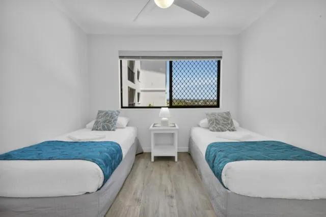 Bed in San Marino by the Sea Apartments