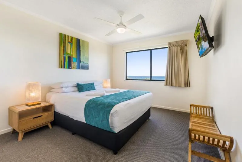 Bed in San Marino by the Sea Apartments